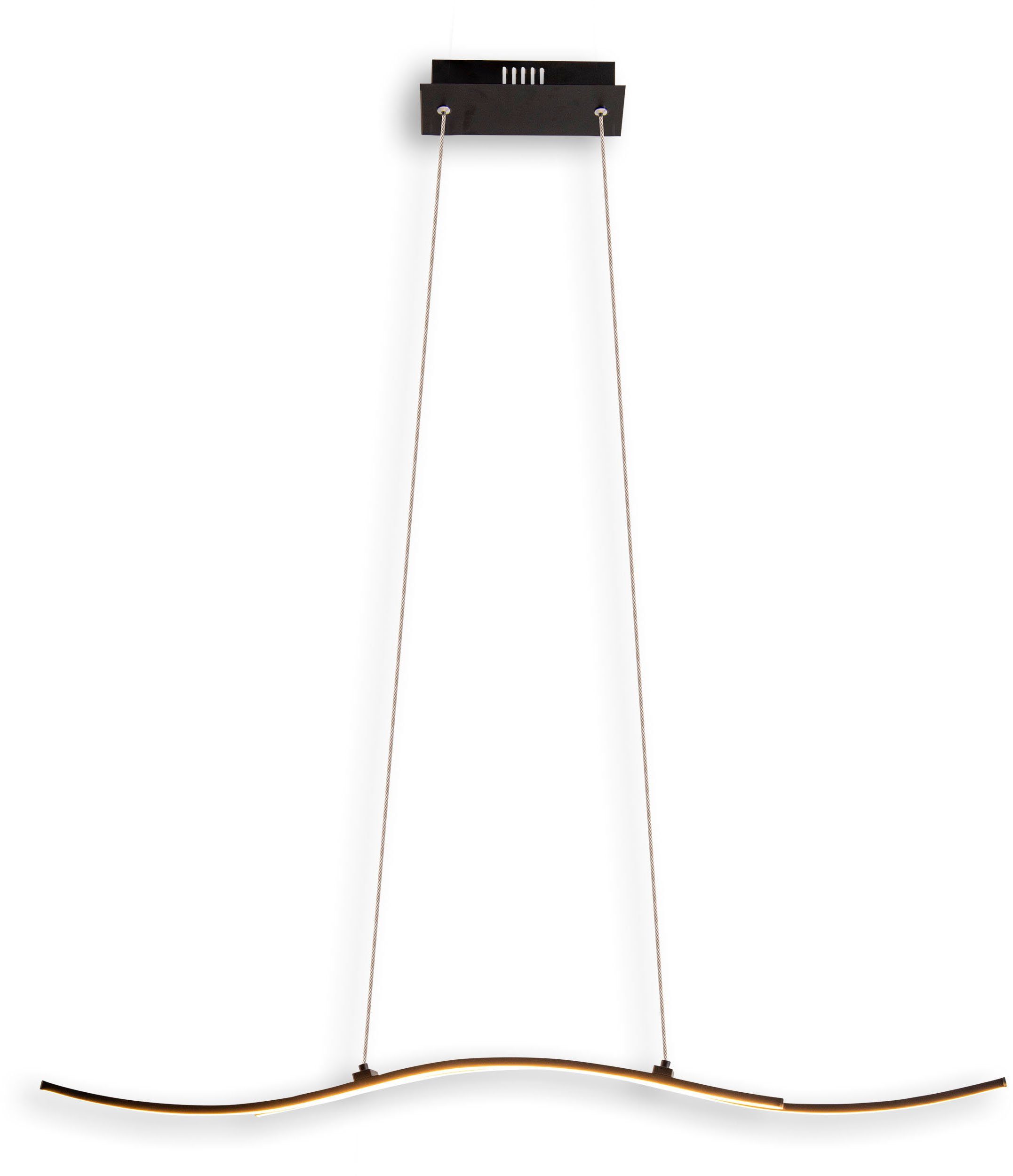 näve Hanglamp Onda black matte, aluminum/iron/plastic (1 stuk)