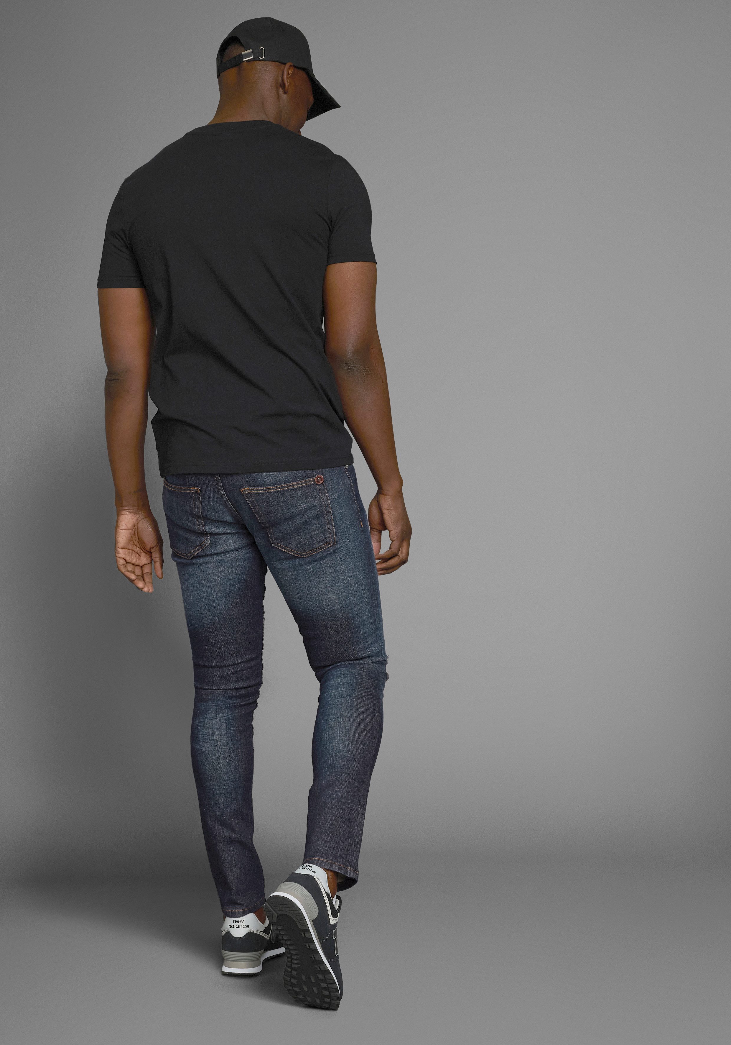 Bruno Banani Slim fit jeans Jimmy (stretch) smalle pijp, lage taillehoogte, met knoopsluiting