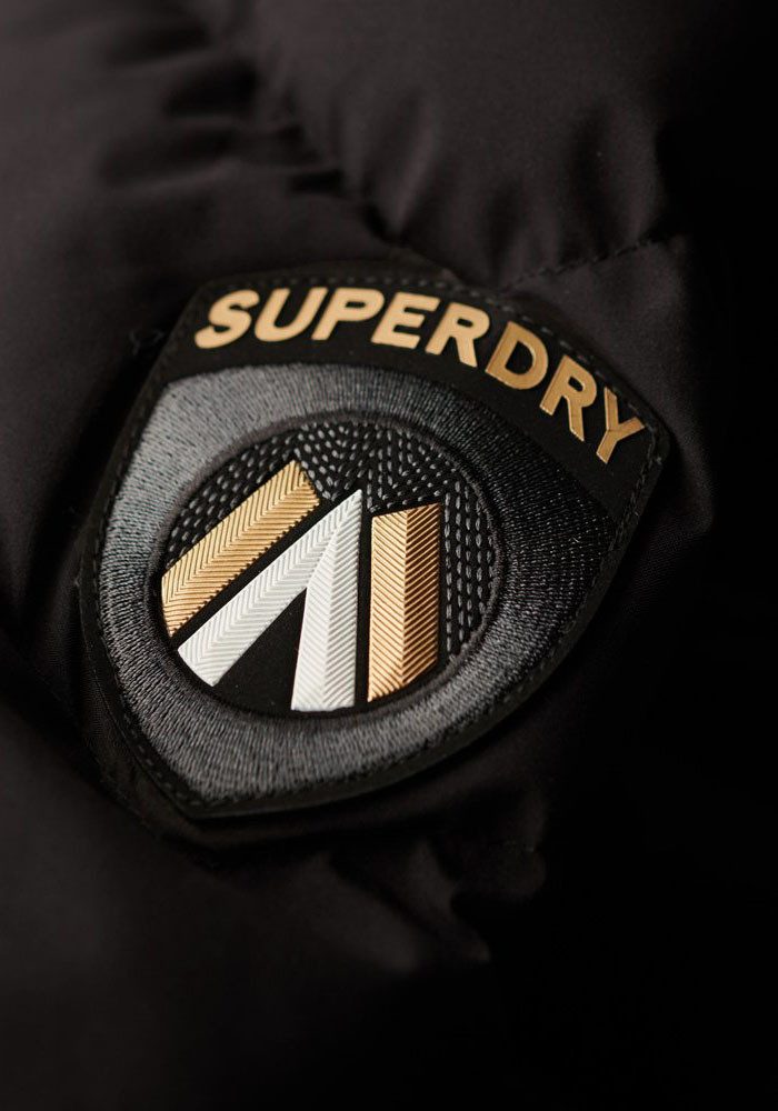 Superdry Gewatteerde jas Fuji neppe Hooded Longline