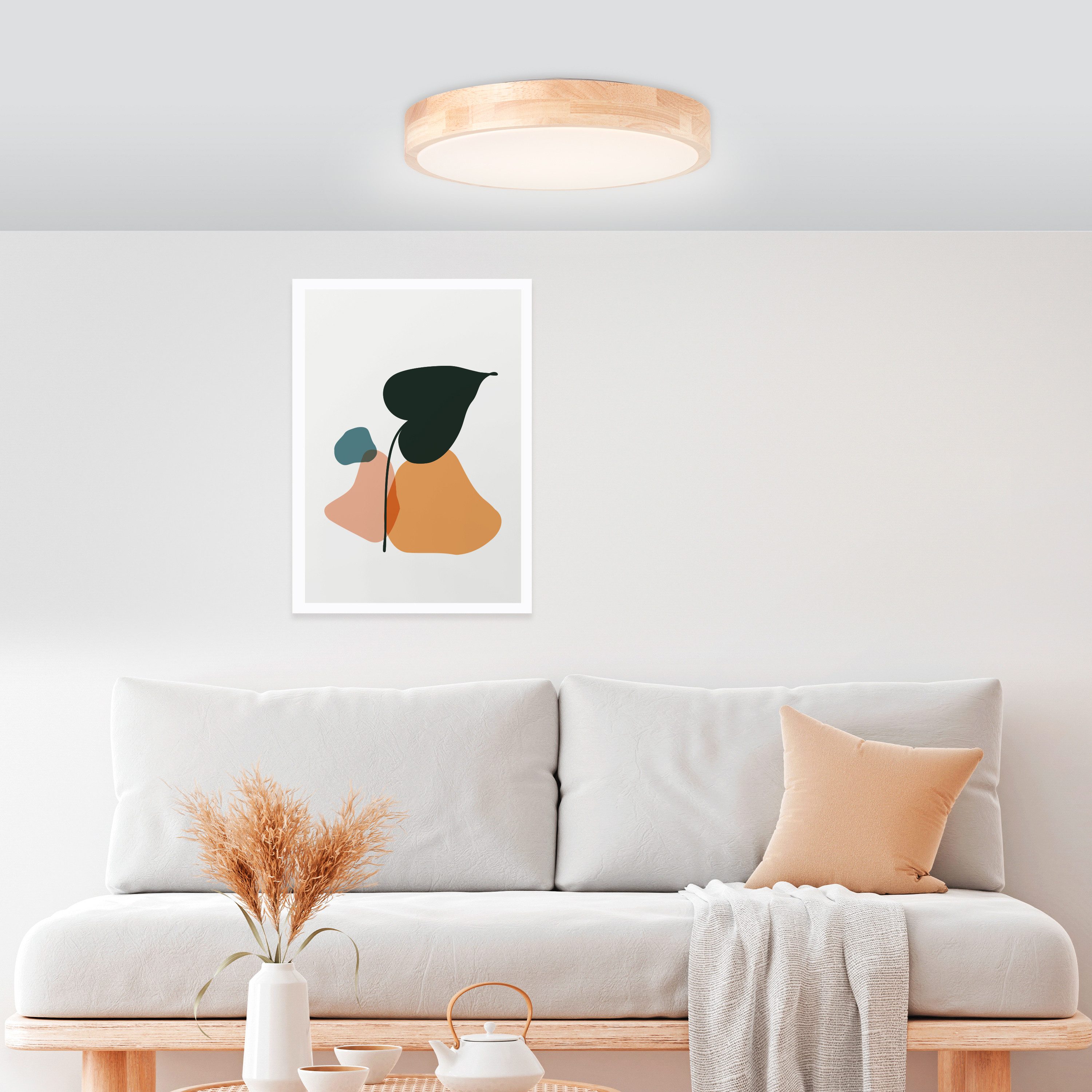 Brilliant Leuchten Plafondlamp Moreen LED - Ø 34 cm - 1300 lumen, lichtkleur instelbaar - geheugenfunctie (1 stuk)