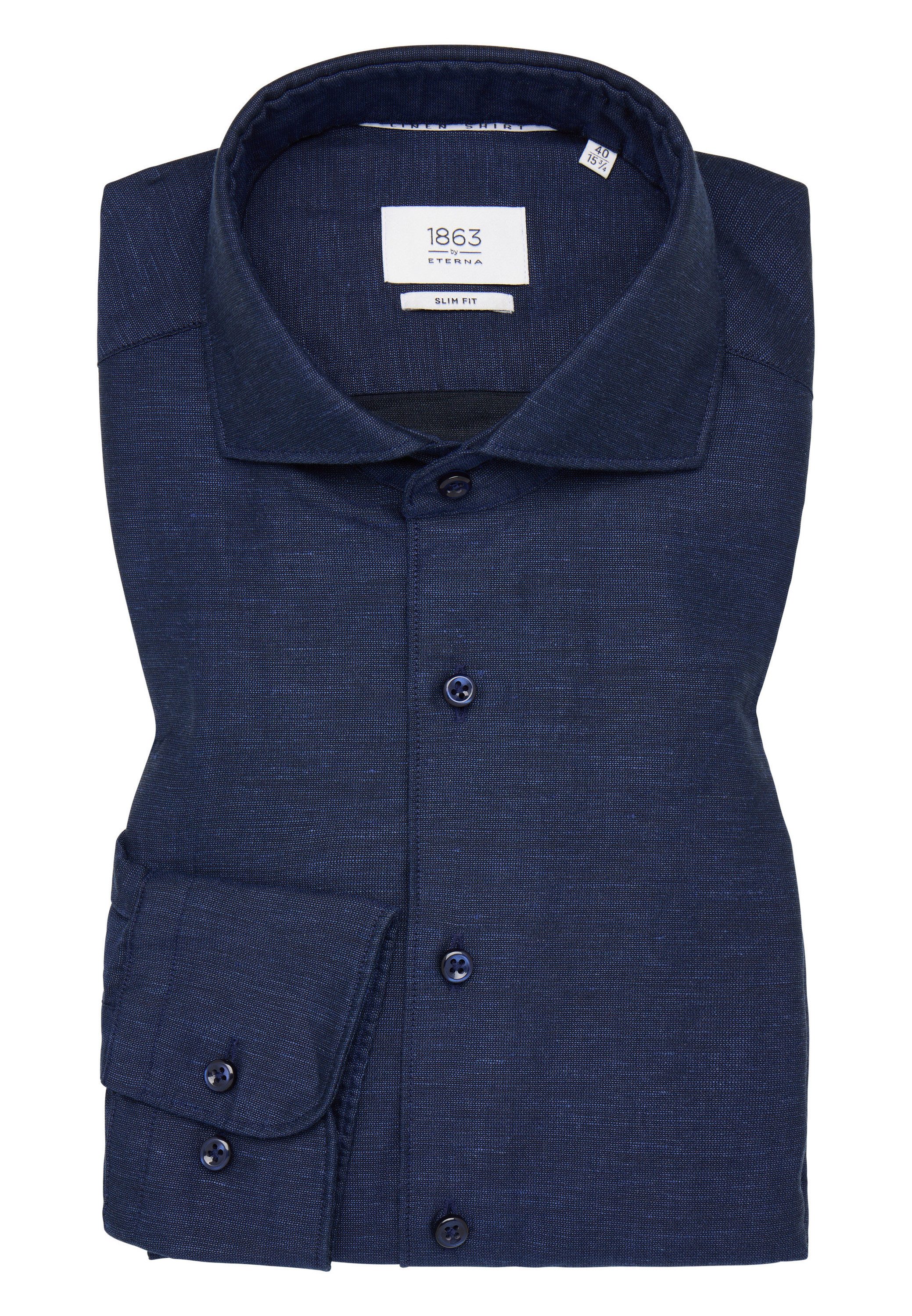 Eterna Overhemd met lange mouwen Slim fit EASY IRON (gemakkelijk te strijken)