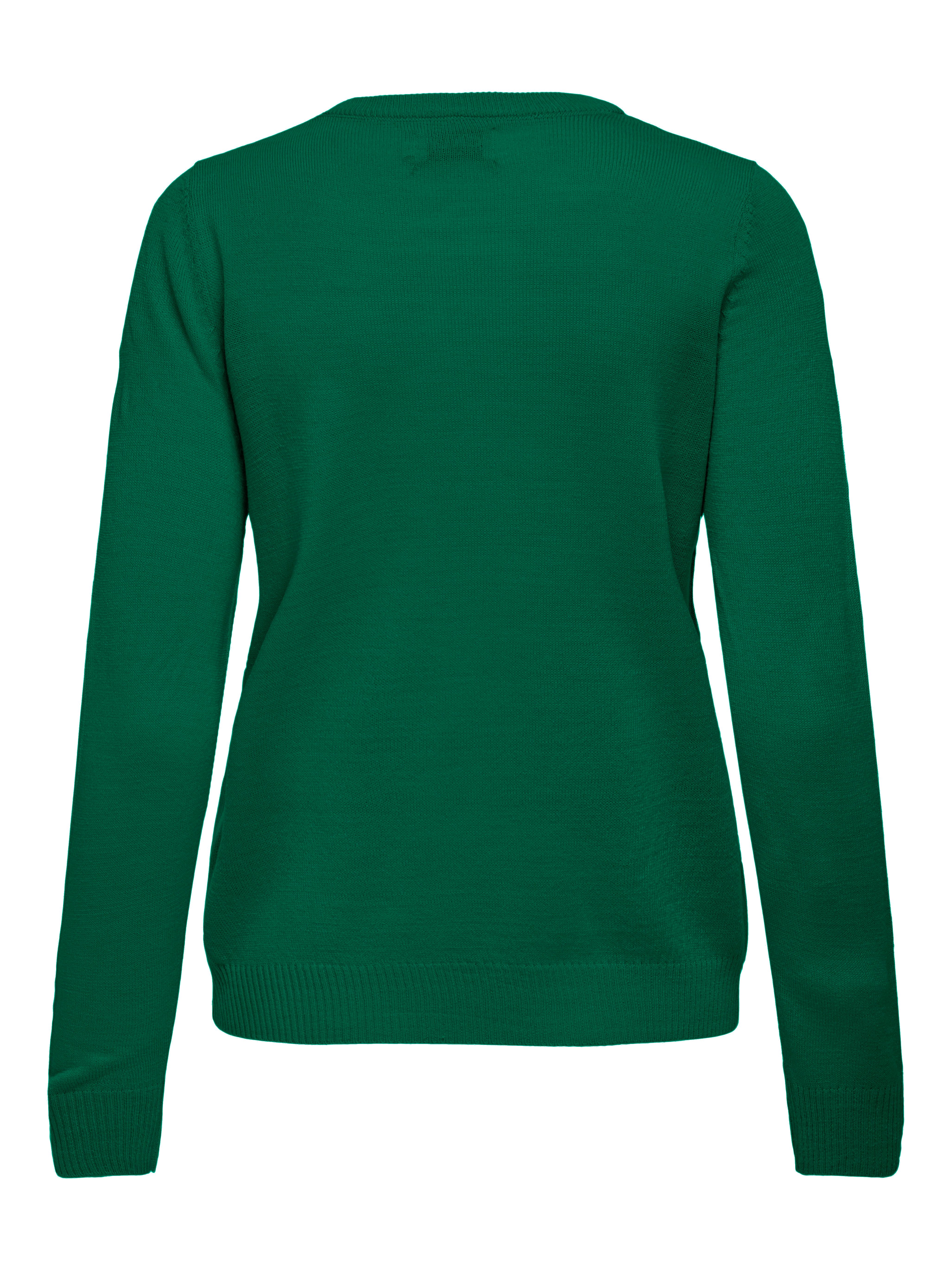 Only Kersttrui ONLXMAS LS O-NECK MIX DETAIL BOX KNT