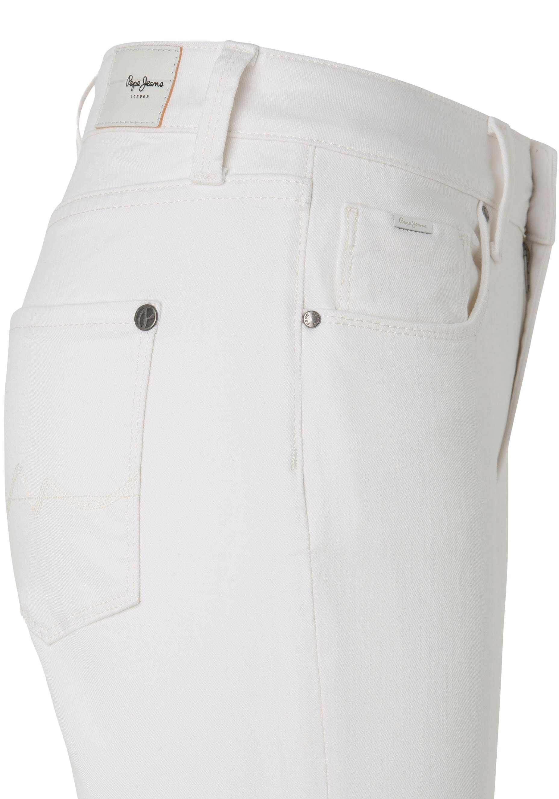 Pepe Jeans Skinny fit jeans in gebruikte look