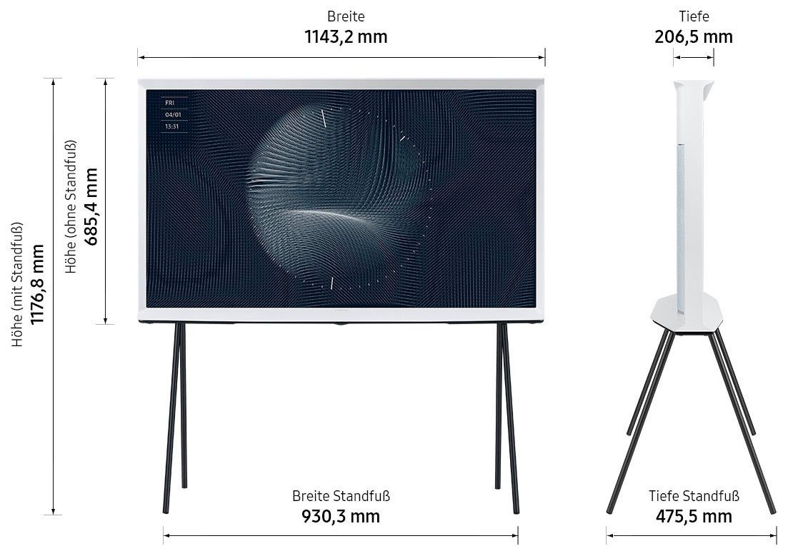 Samsung Led-TV GQ50LS01BGU, 125 cm / 50", 4K Ultra HD, Smart TV - Google TV, Iconisch ontwerp, mat display, QLED beeldkwaliteit