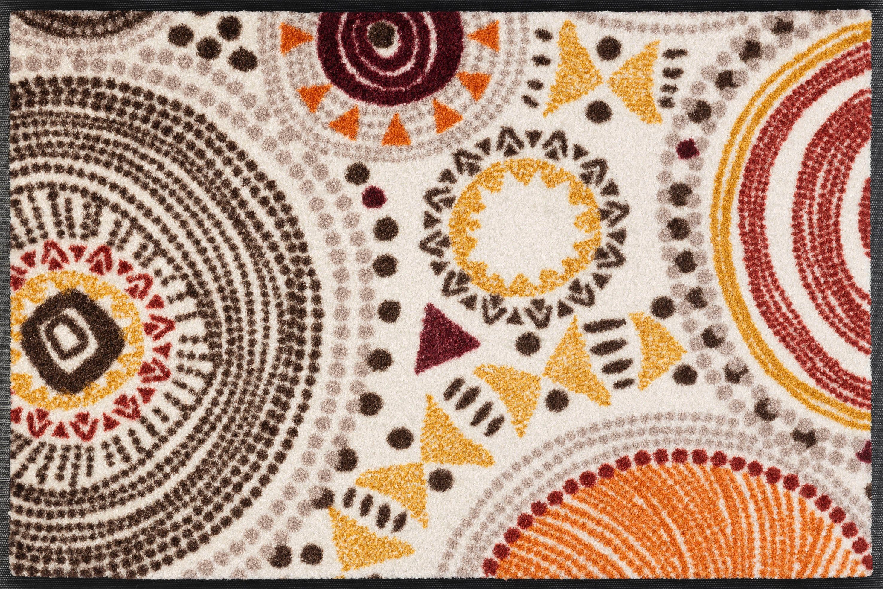 wash+dry by Kleen-Tex Mat Boho Style Inloopmat, geschikt voor binnen en buiten, wasbaar
