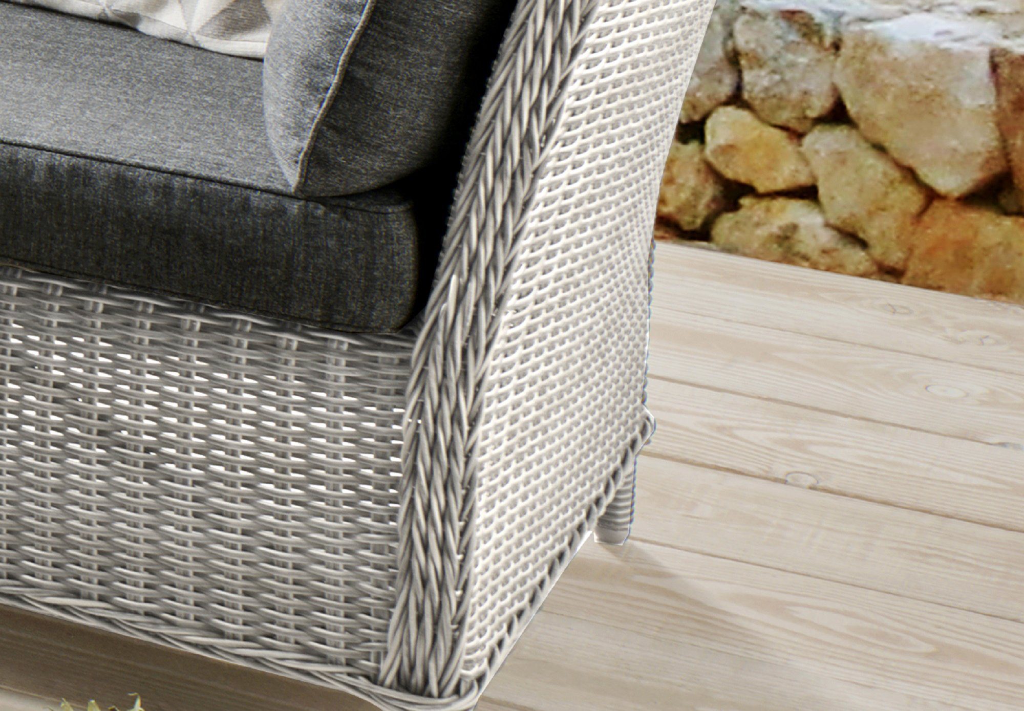 Destiny Tuin-eethoek Palma Aluminium, polyrotan (set, 19-delig)