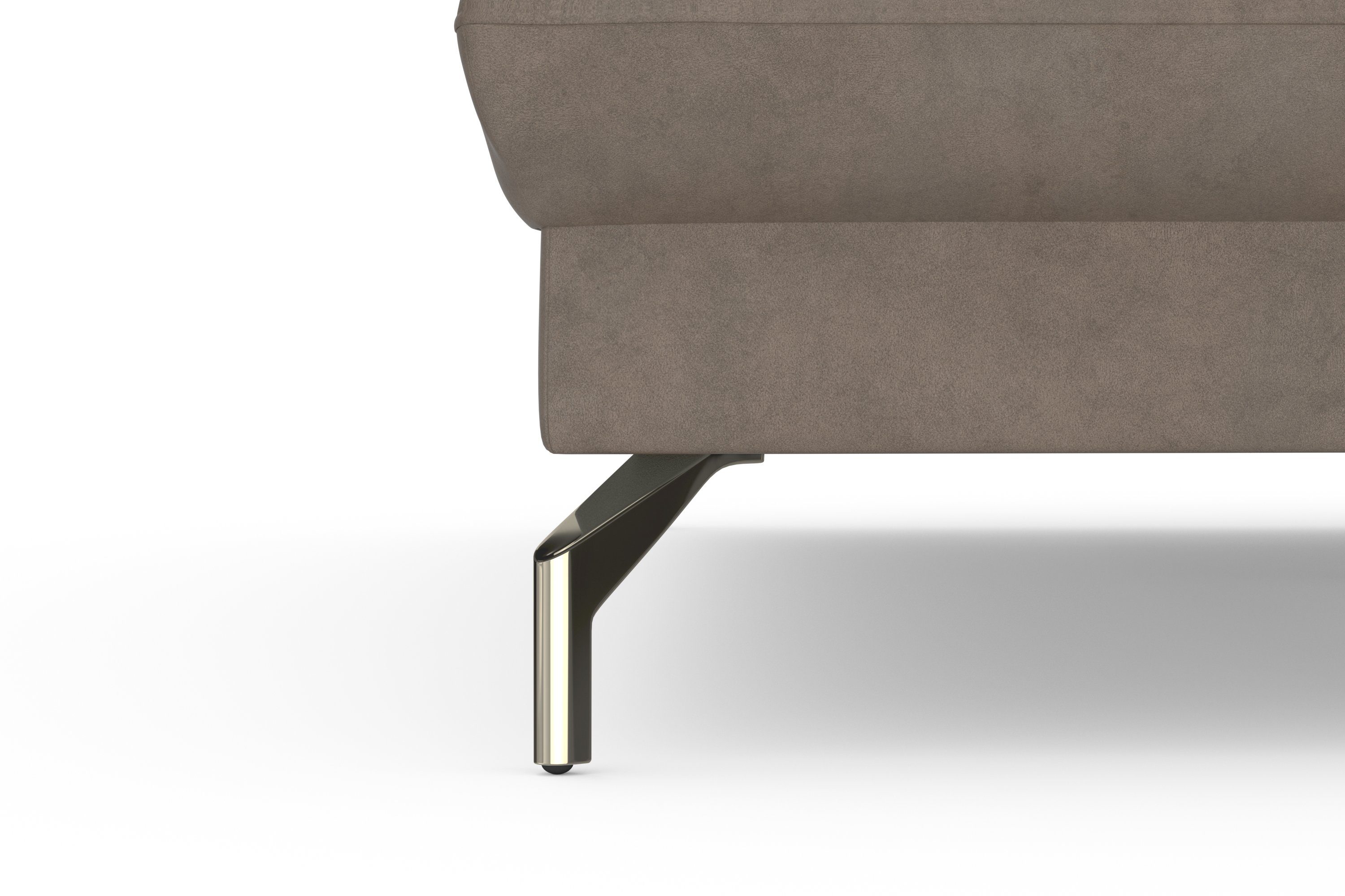 sit&more Hoekbank Fashion L-vorm naar keuze met verstelbare hoofdsteun, uittrekzitting, motorisch, nikkel poten