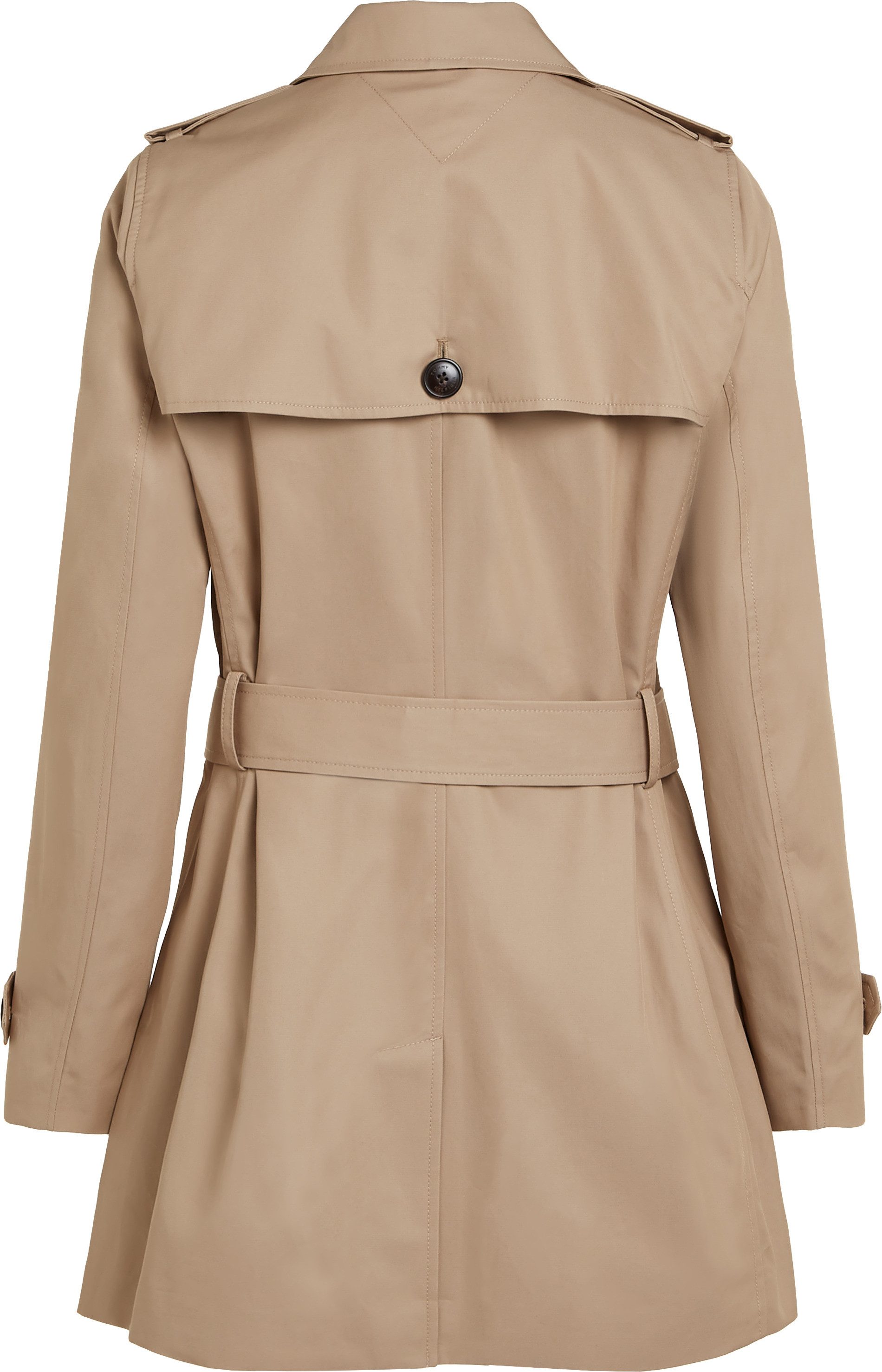 Tommy Hilfiger Lang jack HERITAGE SINGLE BREASTED TRENCH met de kenmerkende trenchdetails & tommy-strepen als riemlus