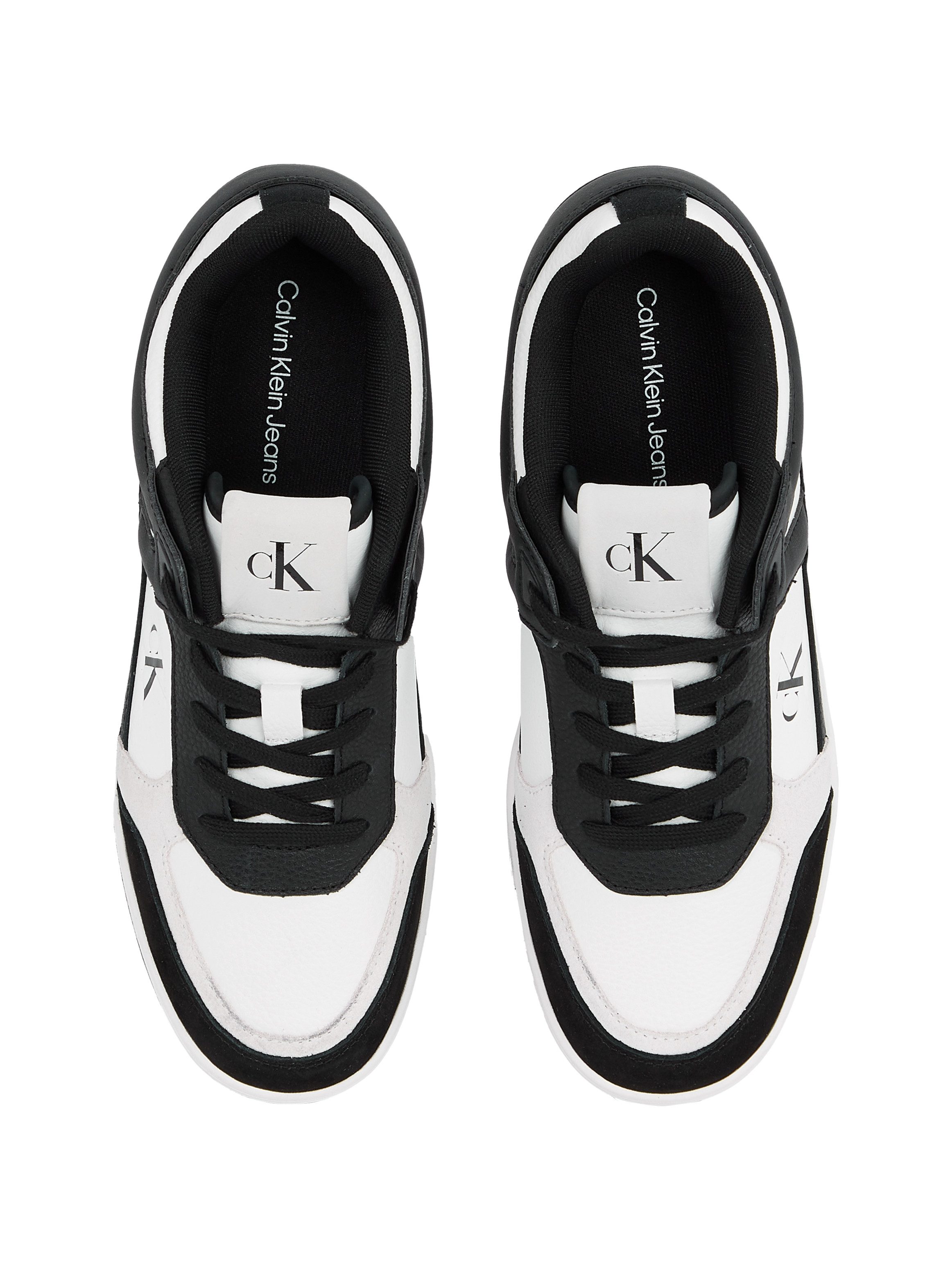 Calvin Klein Sneakers BASKET CUP LOW LACEUP LTH MIX , basket-sneaker, veterschoen, halfschoen, vrijetijdsschoen met ck-logo