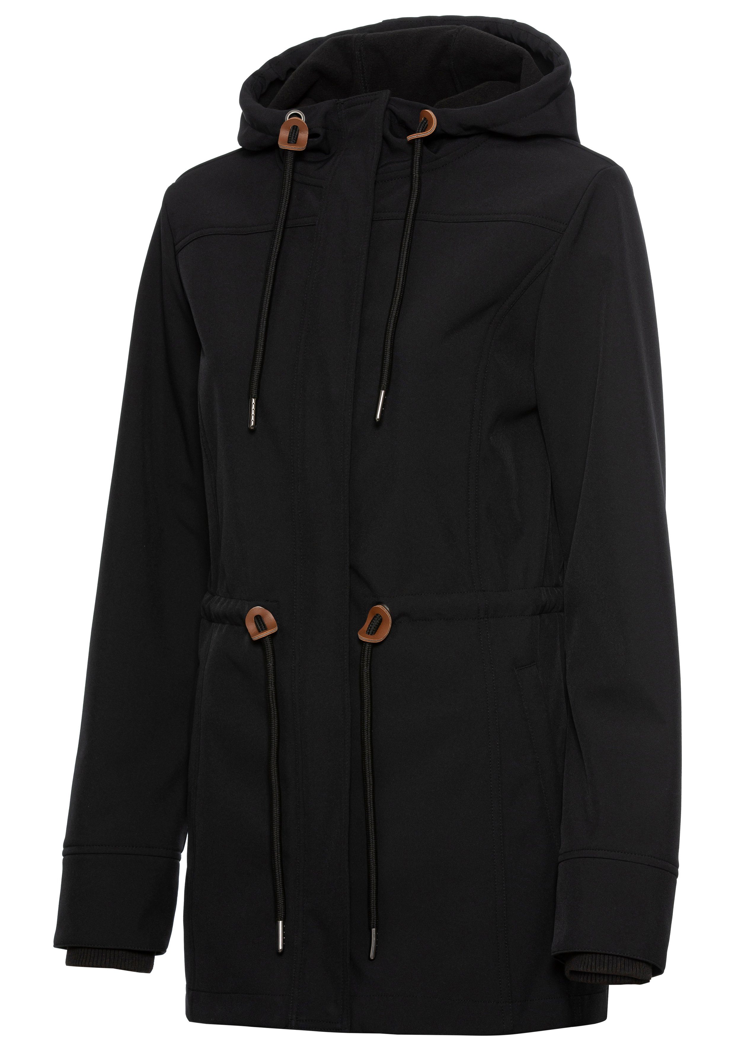 vivance active Softshell-jack met koord aan de taille