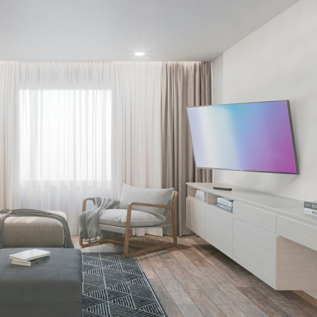 Hama Tv-wandhouder TV beugel kantelbaar, volledig beweeglijk(32"- 65"), 43", 50", 55"