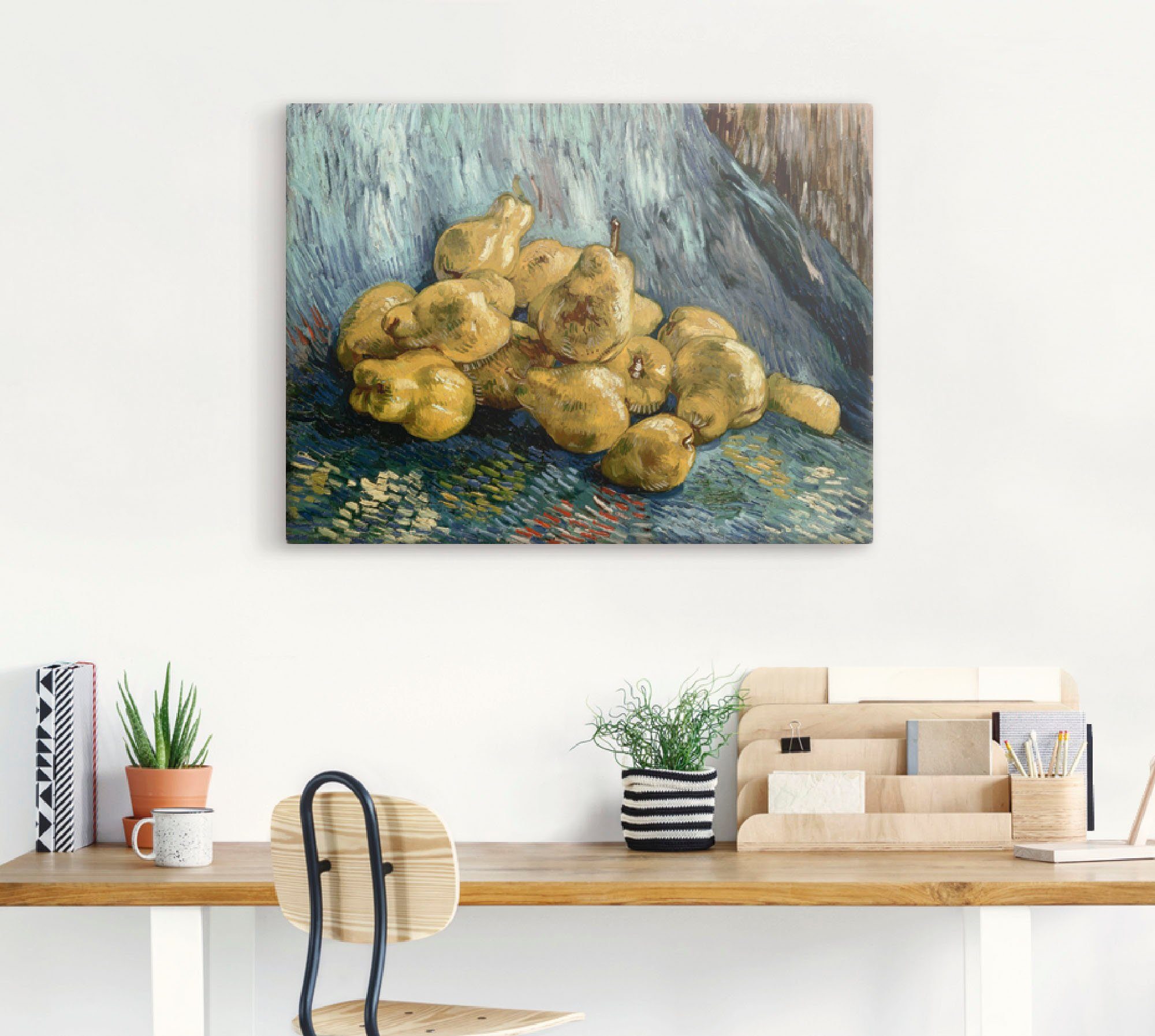Artland Artprint Stilleven met kweeperen. 1888 als artprint op linnen, muursticker of poster in verschillende maten