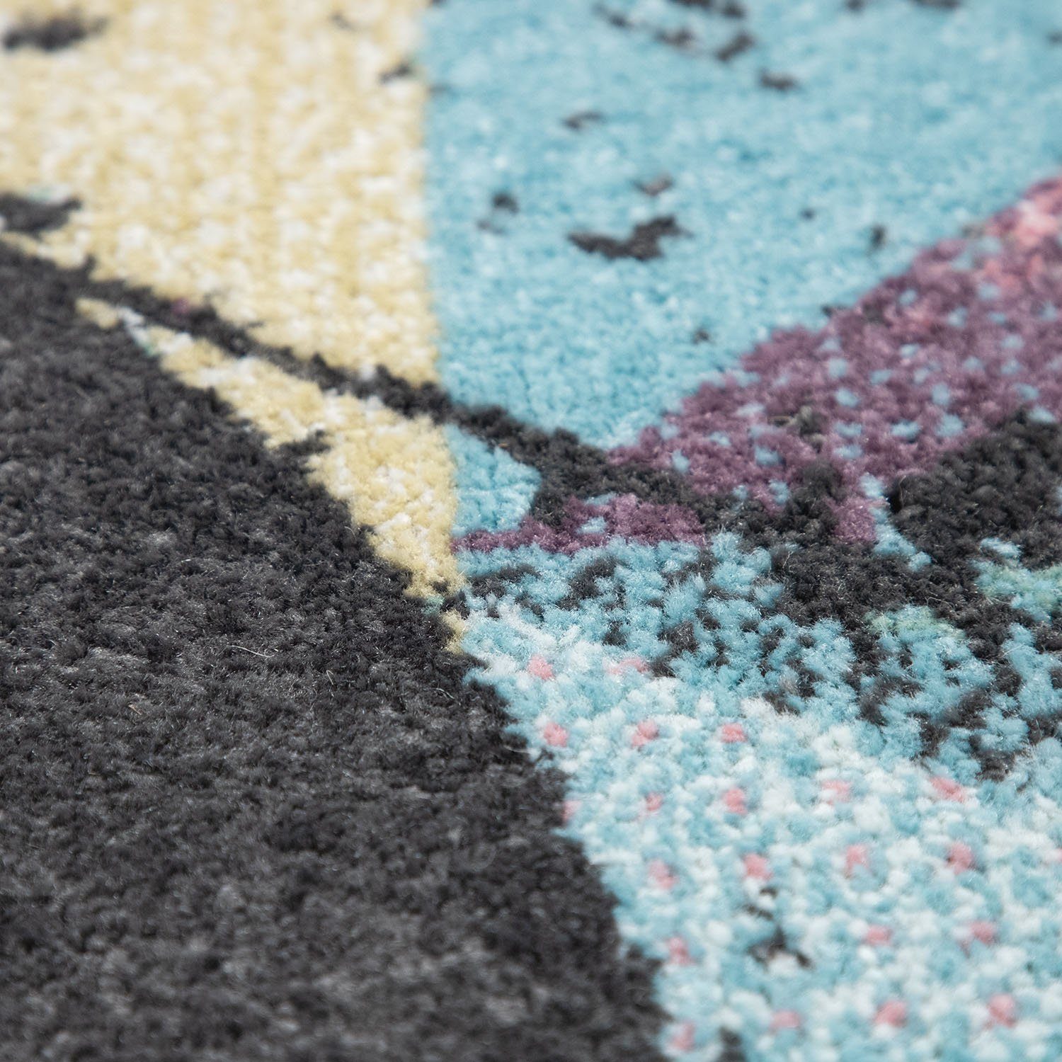 Paco Home Vloerkleed Petit 484 Korte pool, modern abstract motief, pastelkleuren