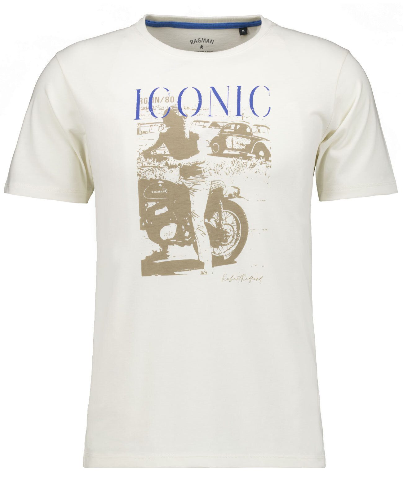 RAGMAN T-shirt heren t-shirts maat S beige