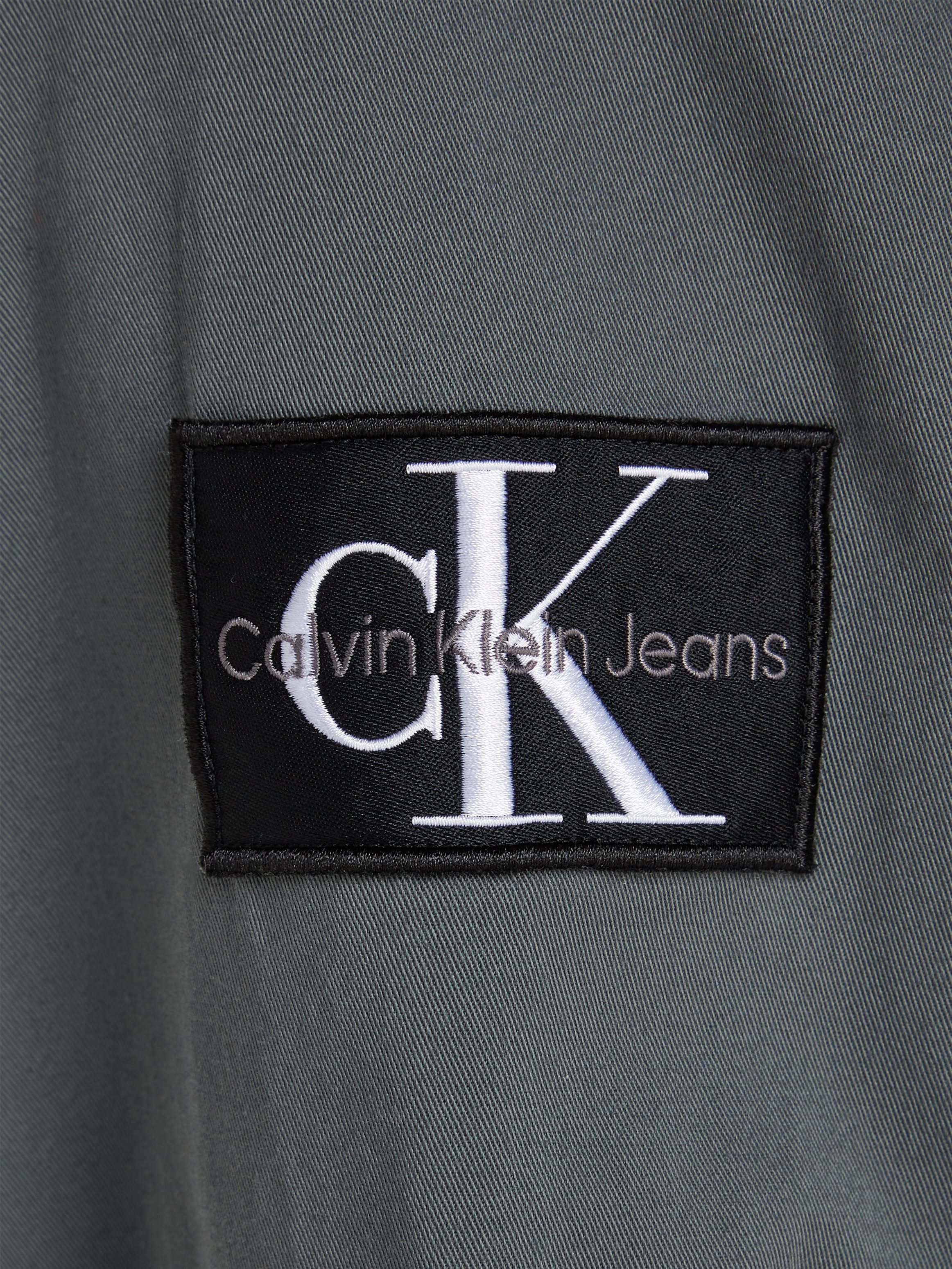 Calvin Klein Overhemd met lange mouwen MONOLOGO BADGE RELAXED SHIRT