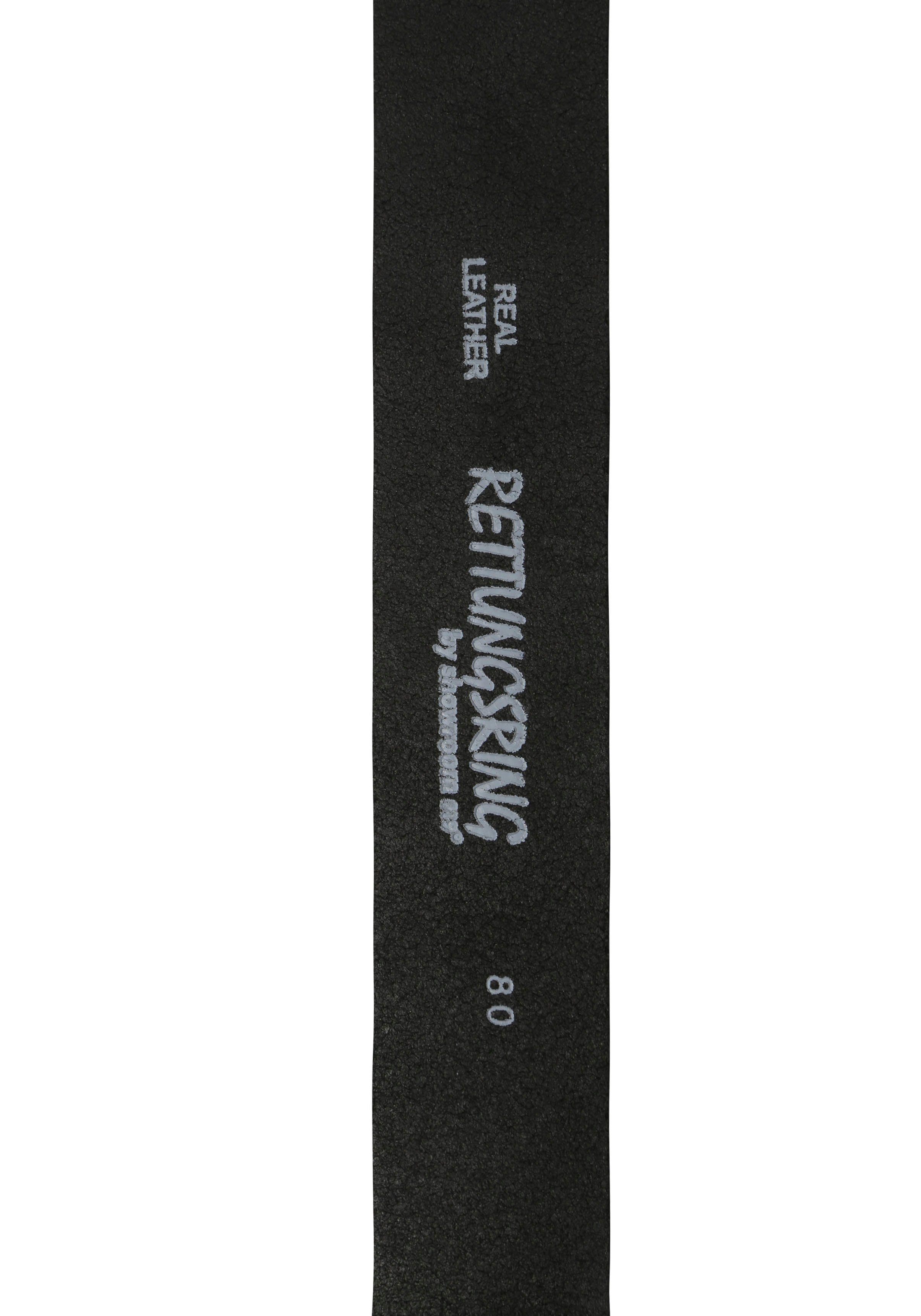 RETTUNGSRING by showroom 019° Leren riem met verwisselbare sluiting "veldwand zilverkleur"