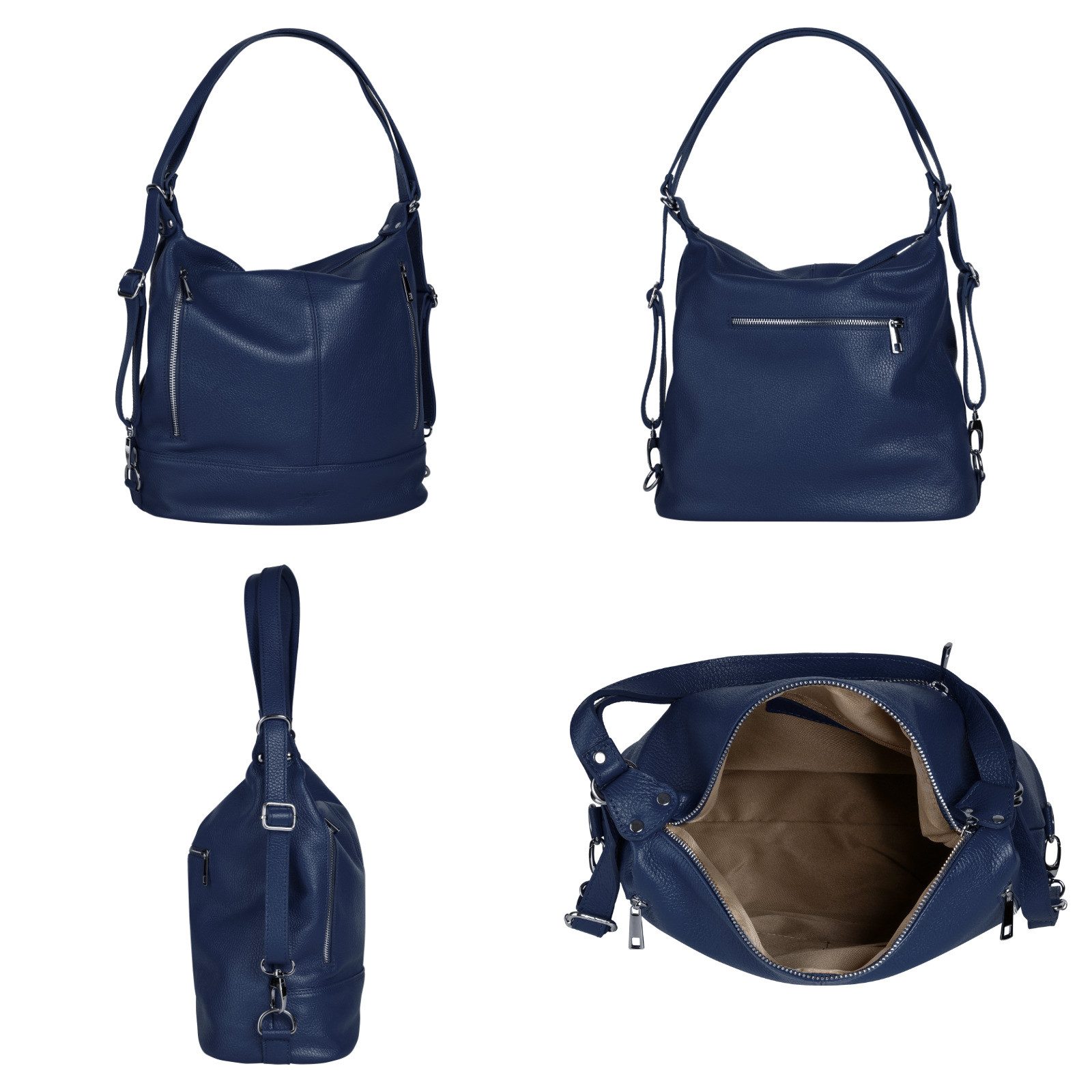 Samantha Look Rugzak echt leer, made in italy