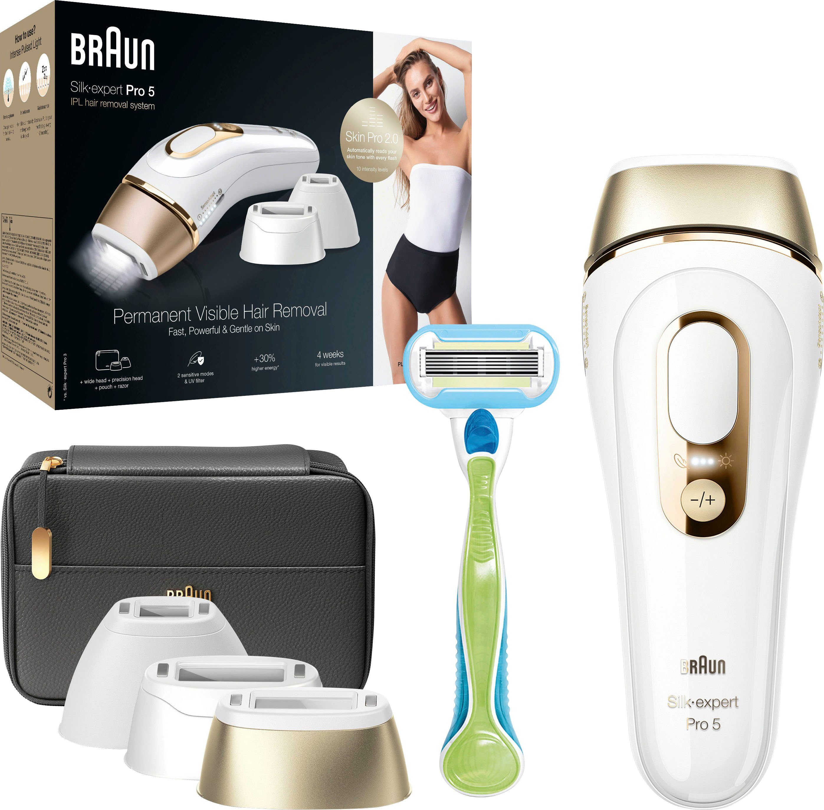 Braun IPL-ontharingsapparaat Silk-Expert Pro 5 PL5243 IPL Skin pro 2.0 sensor
