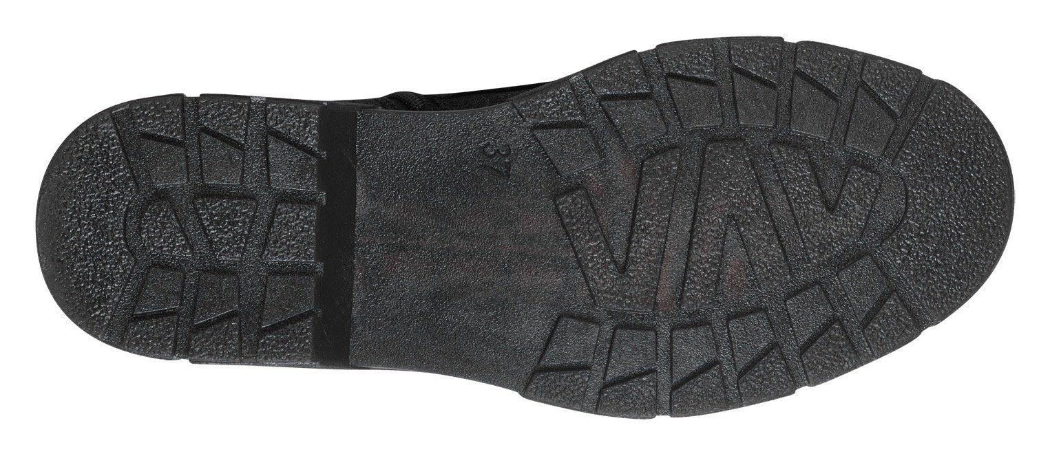 Marco Tozzi Veterlaarsjes , veterschoenen, chunky boots met praktische aantrek-lus