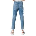 q-s designed by 7-8 jeans met groot ripped-effect bij de knien blauw