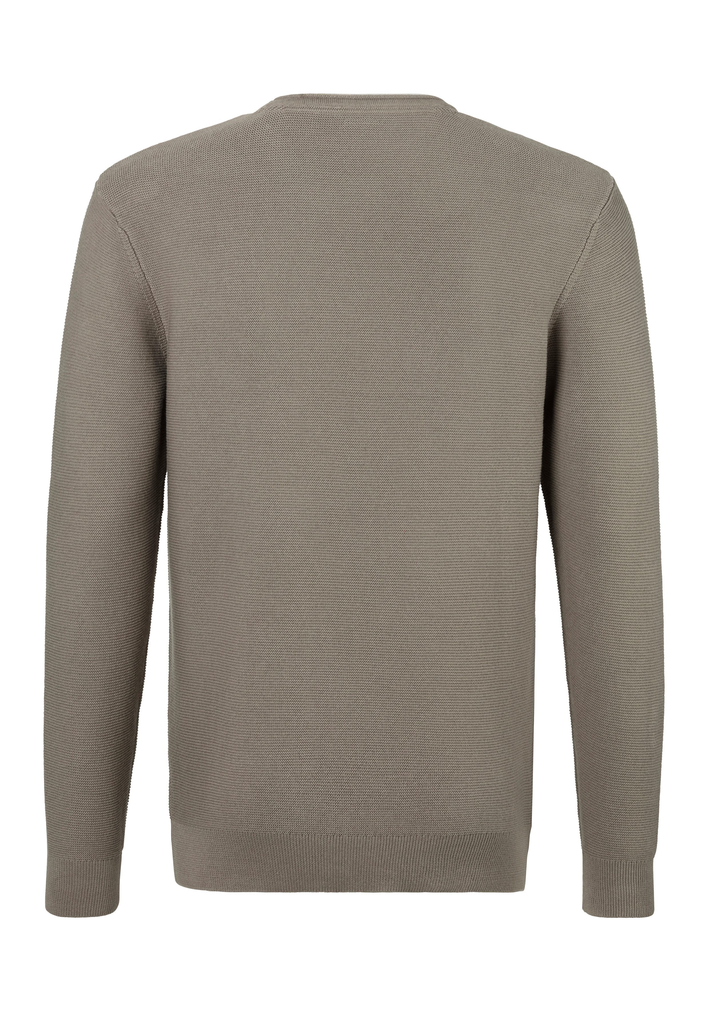 AUTHENTIC LE JOGGER Gebreide trui met double-layer look, pullover van 100% katoen