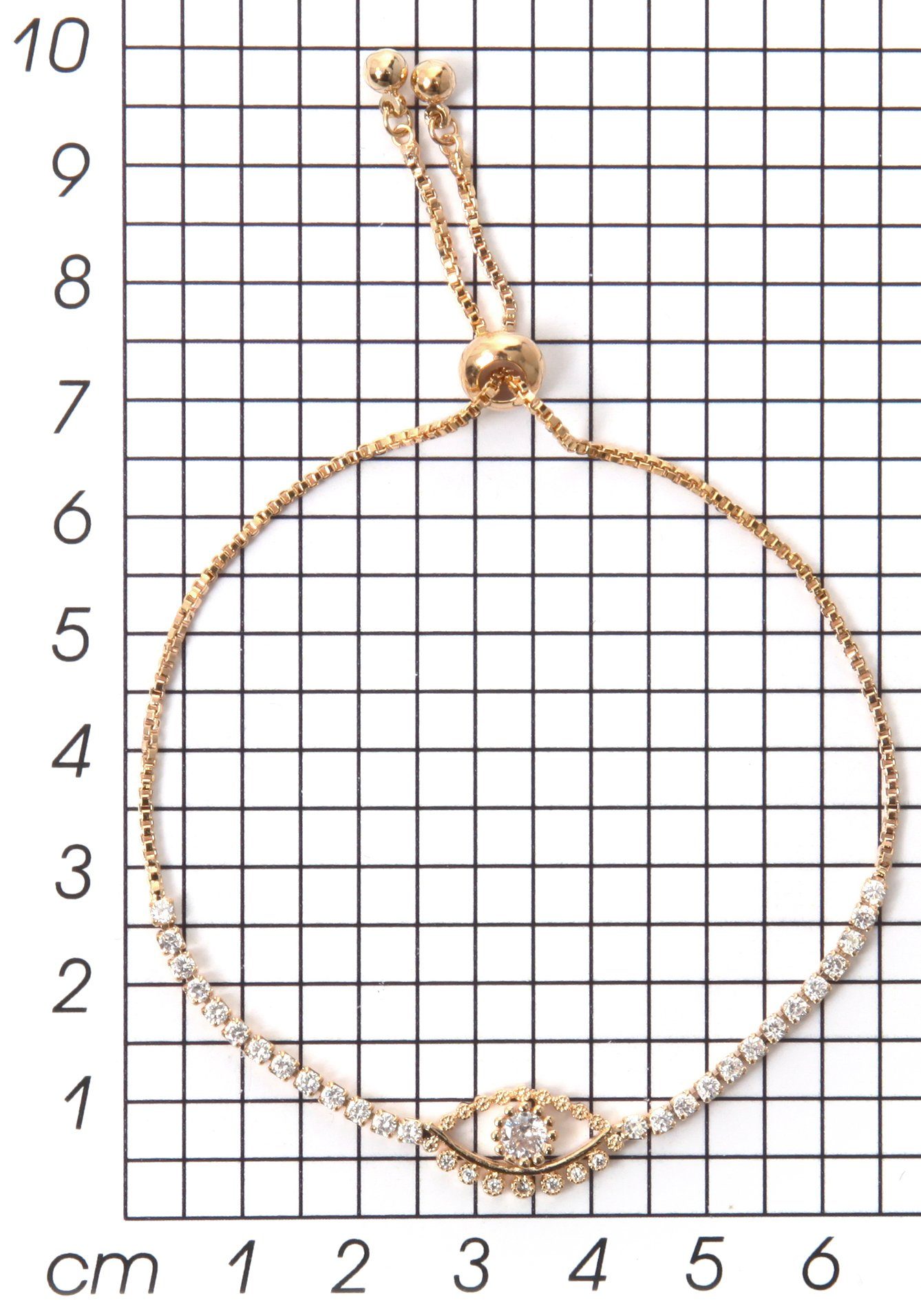 Firetti Armband Magisch oog met strassteentjes