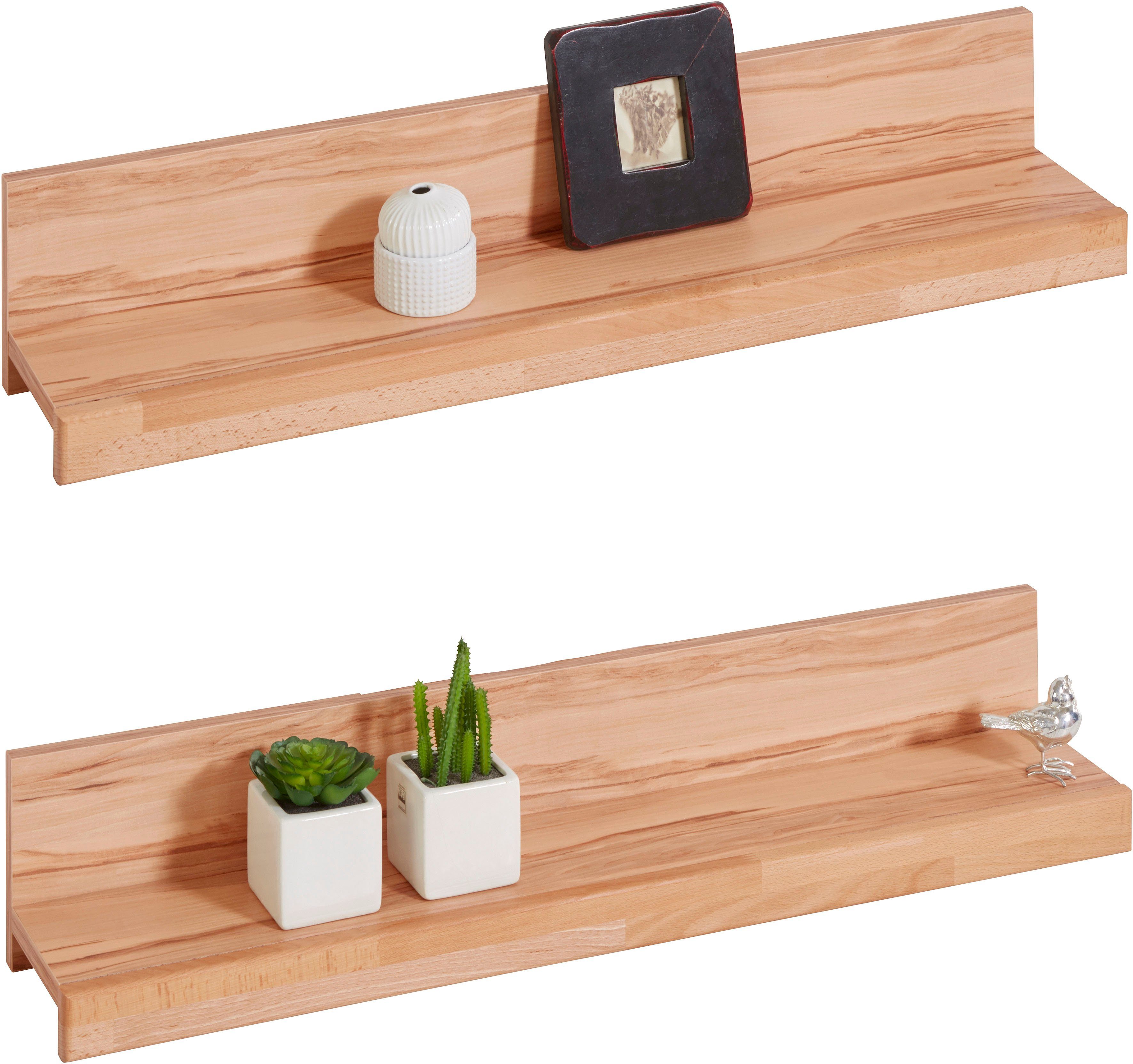 Home affaire Wandplank Burani gedeeltelijk massief (set)