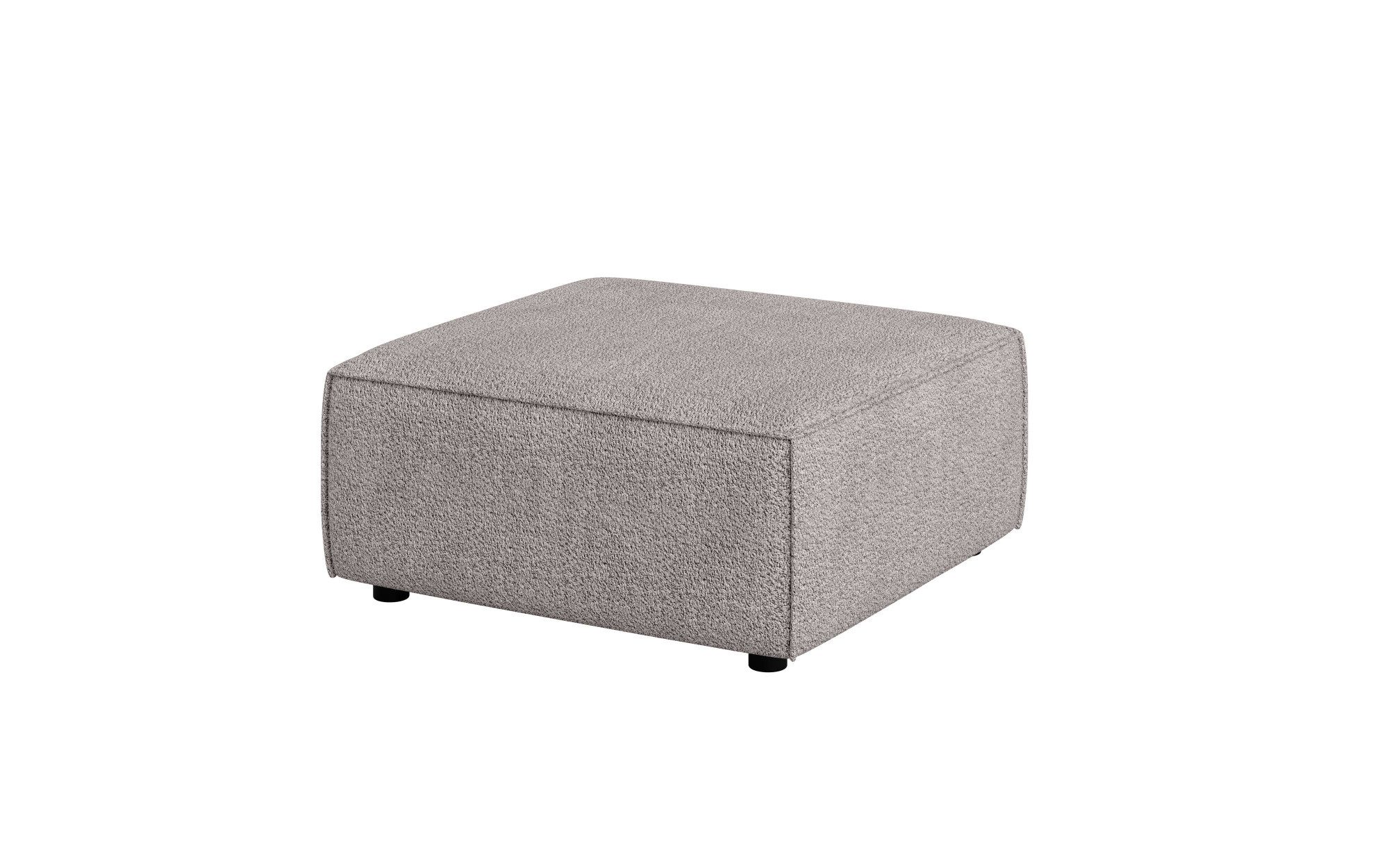 INOSIGN Hocker Poef Cavan, afmetingen BxDxH: 90x90x42 cm geschikt voor de serie, met golfondersteuning, ook in bouclé