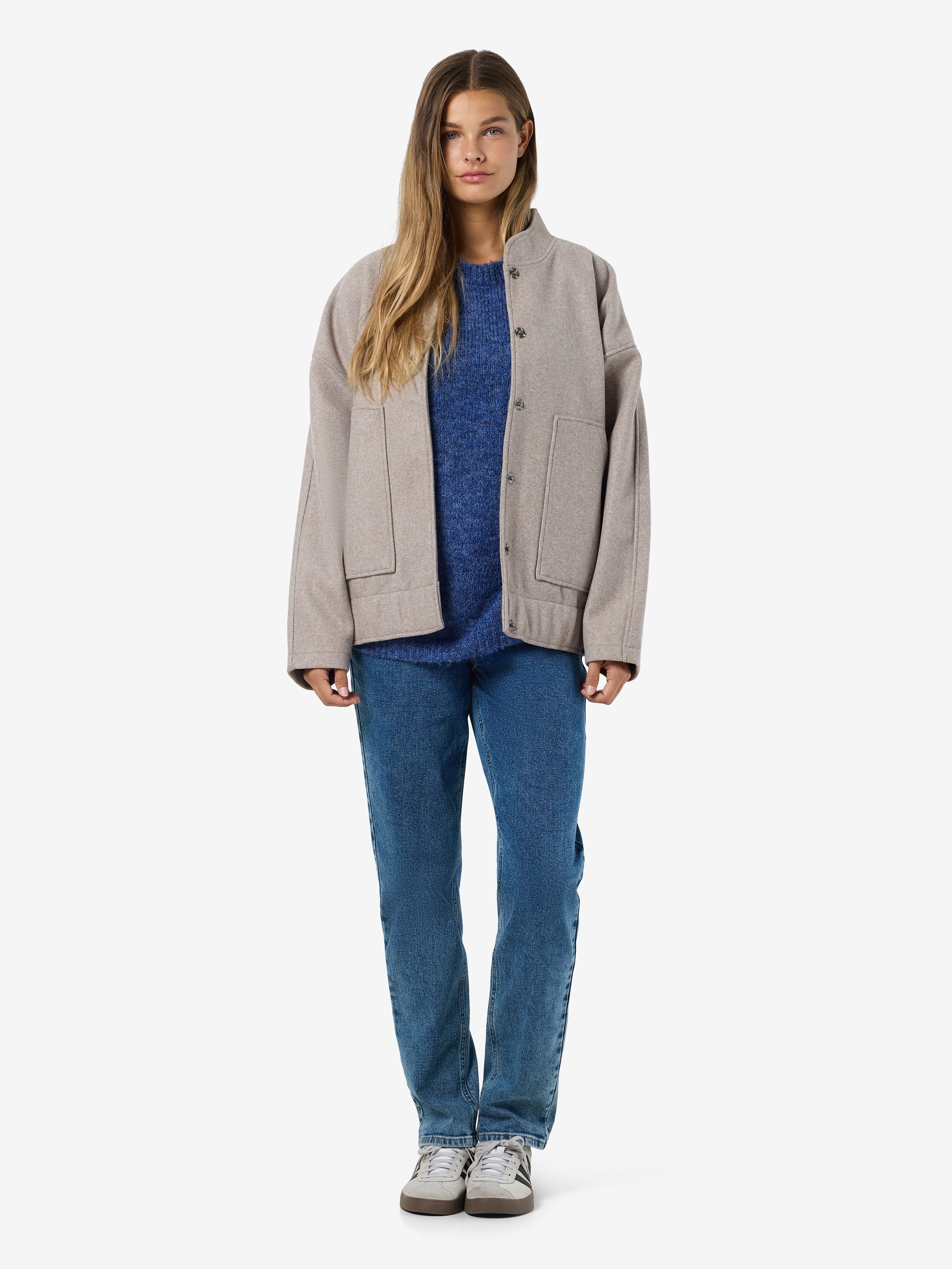 Noisy may Blousejasje NMHALSTON L/S BOMBER JACKET WVN NOOS