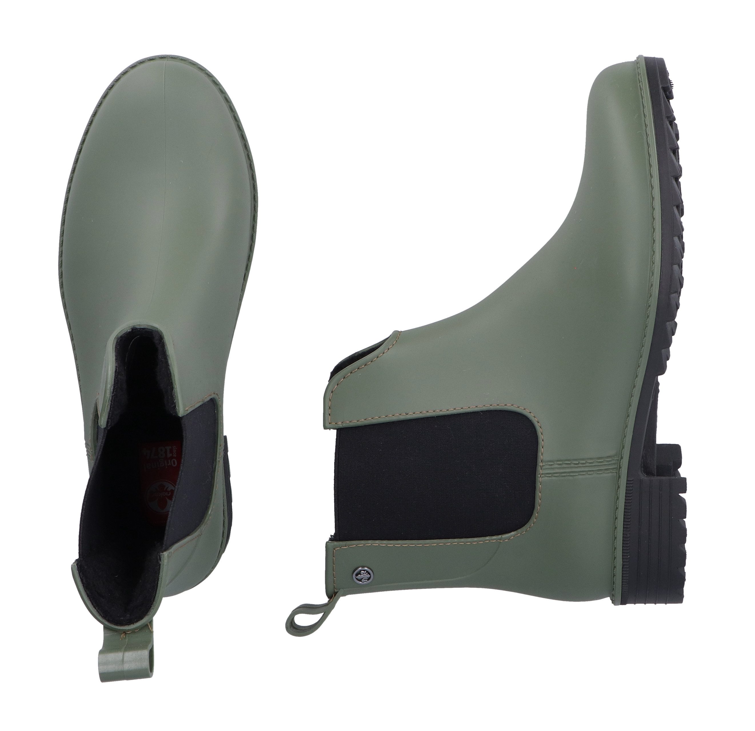 Rieker Chelsea-boots gumm enkellaarsjes, instaplaarzen, blokhak, om in te stappen