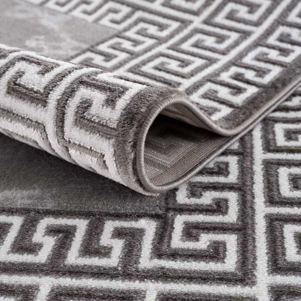 Carpet City Vloerkleed Chic Korte pool, randdessin, zachte pool, ideaal voor woonkamer & slaapkamer