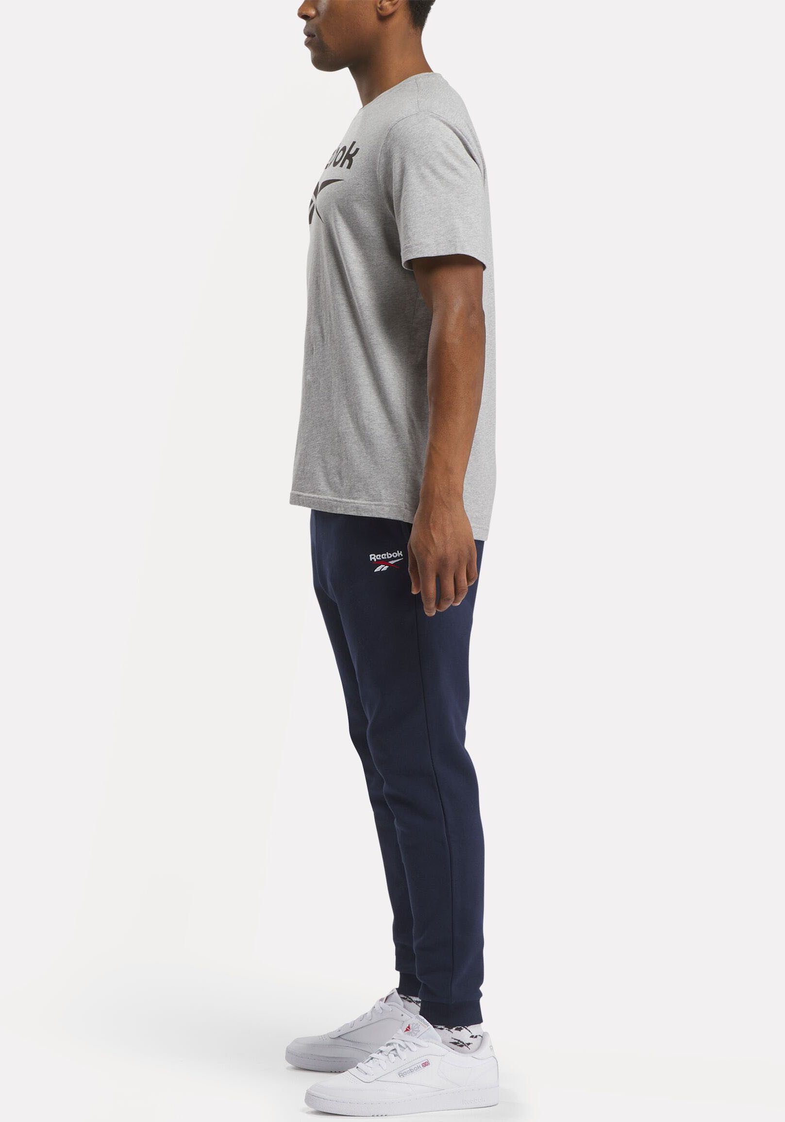 Reebok Trainingsbroek IDENTITY SMALL LOGO FLEECE JOGGER BLACK WHITE VECTOR RED (1-delig)