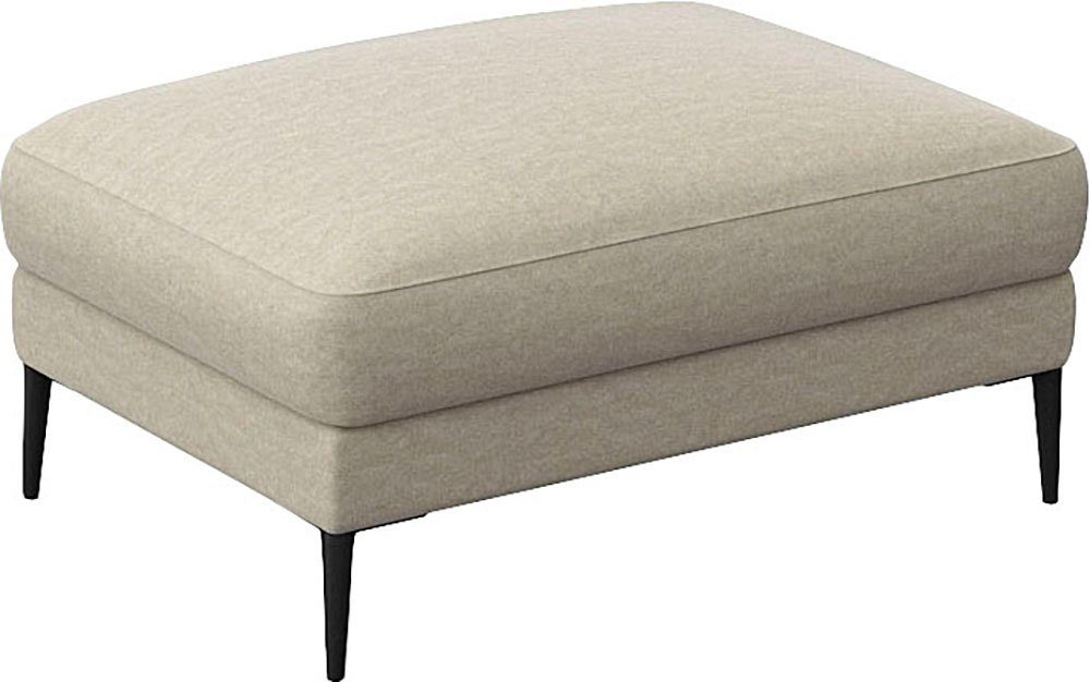FLEXLUX Poef Belle gestoffeerde hocker, zithocker Scandinavisch design, in een sublieme verwerking