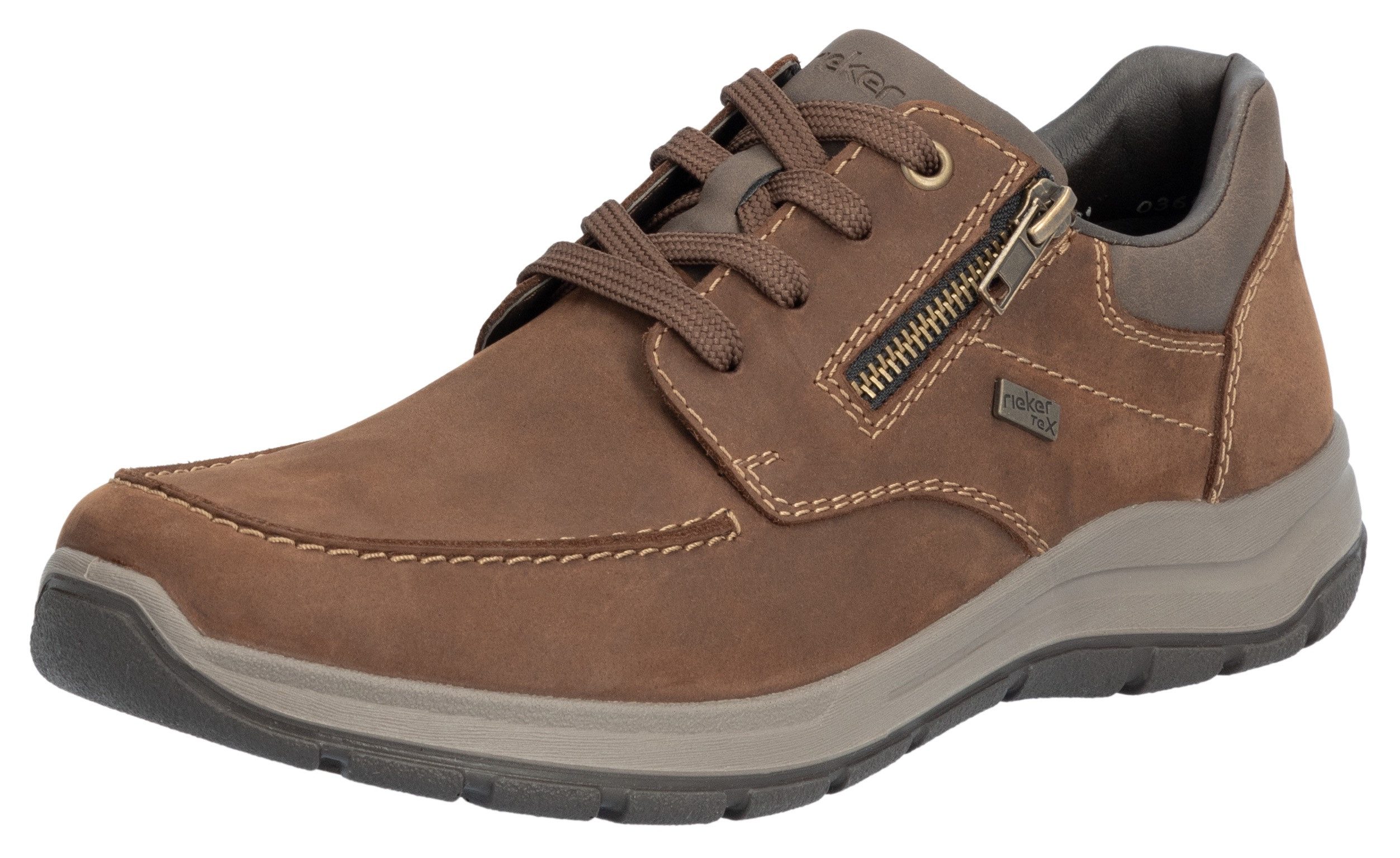 Rieker Sneakers vrijetijdsschoen, lage schoen, veterschoen met riekertex-membraan