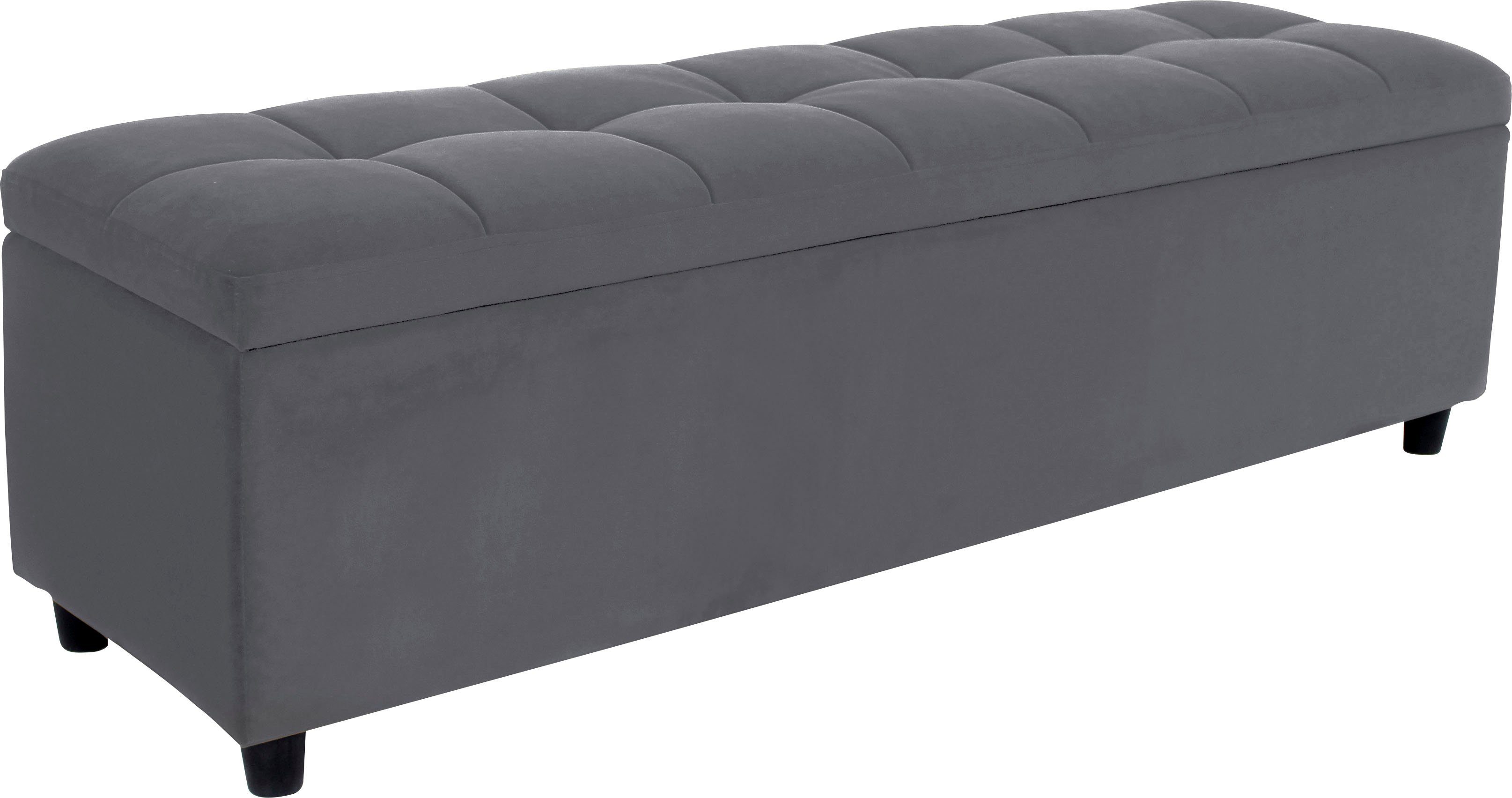 COUCH ♥ Slaapkamerbankje Doorgestikt Met bergruimte, ook als garderobebank geschikt, bank