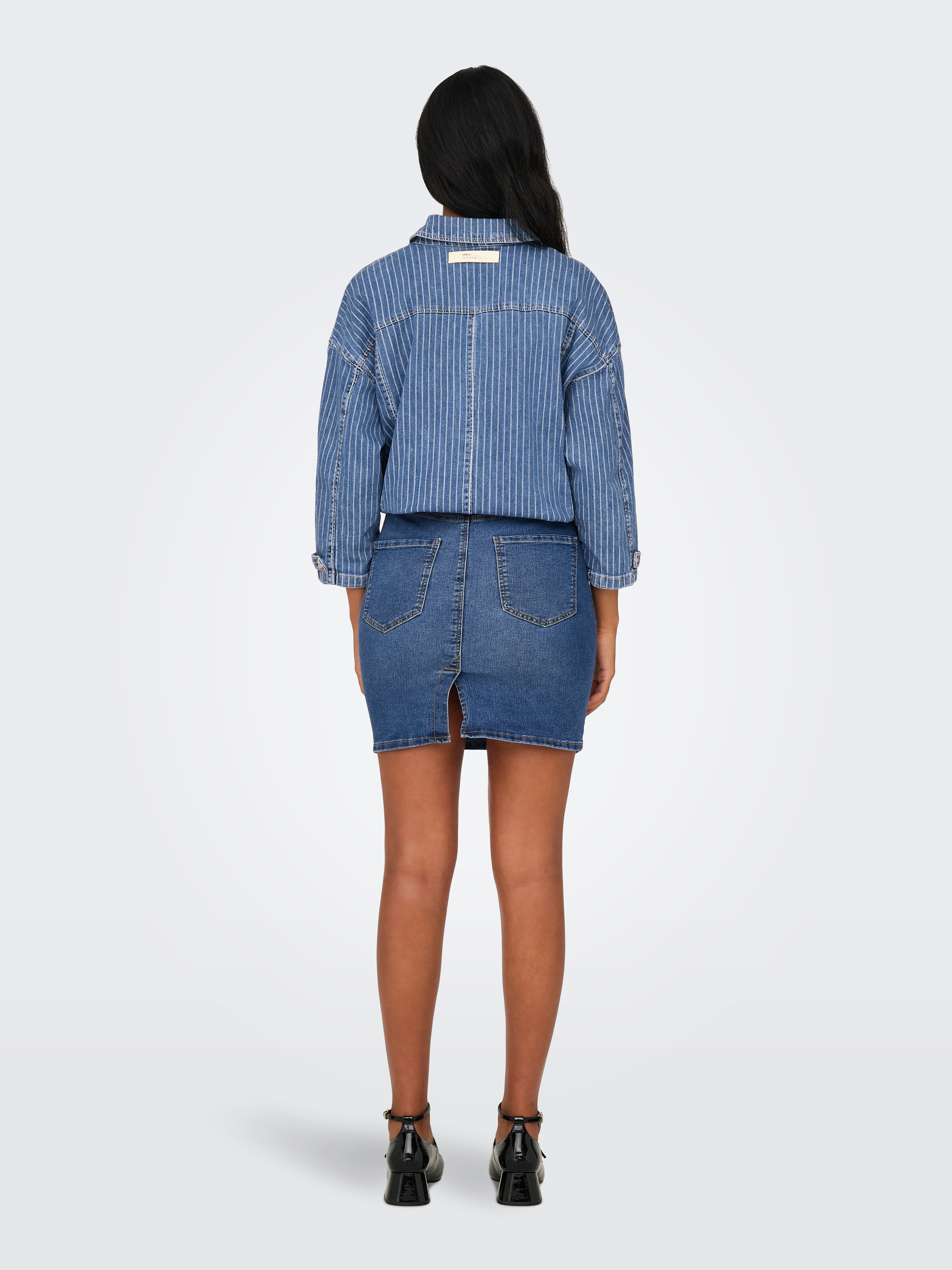 Only Jeans rok ONLWONDER HW DNM SKIRT PIM NOOS