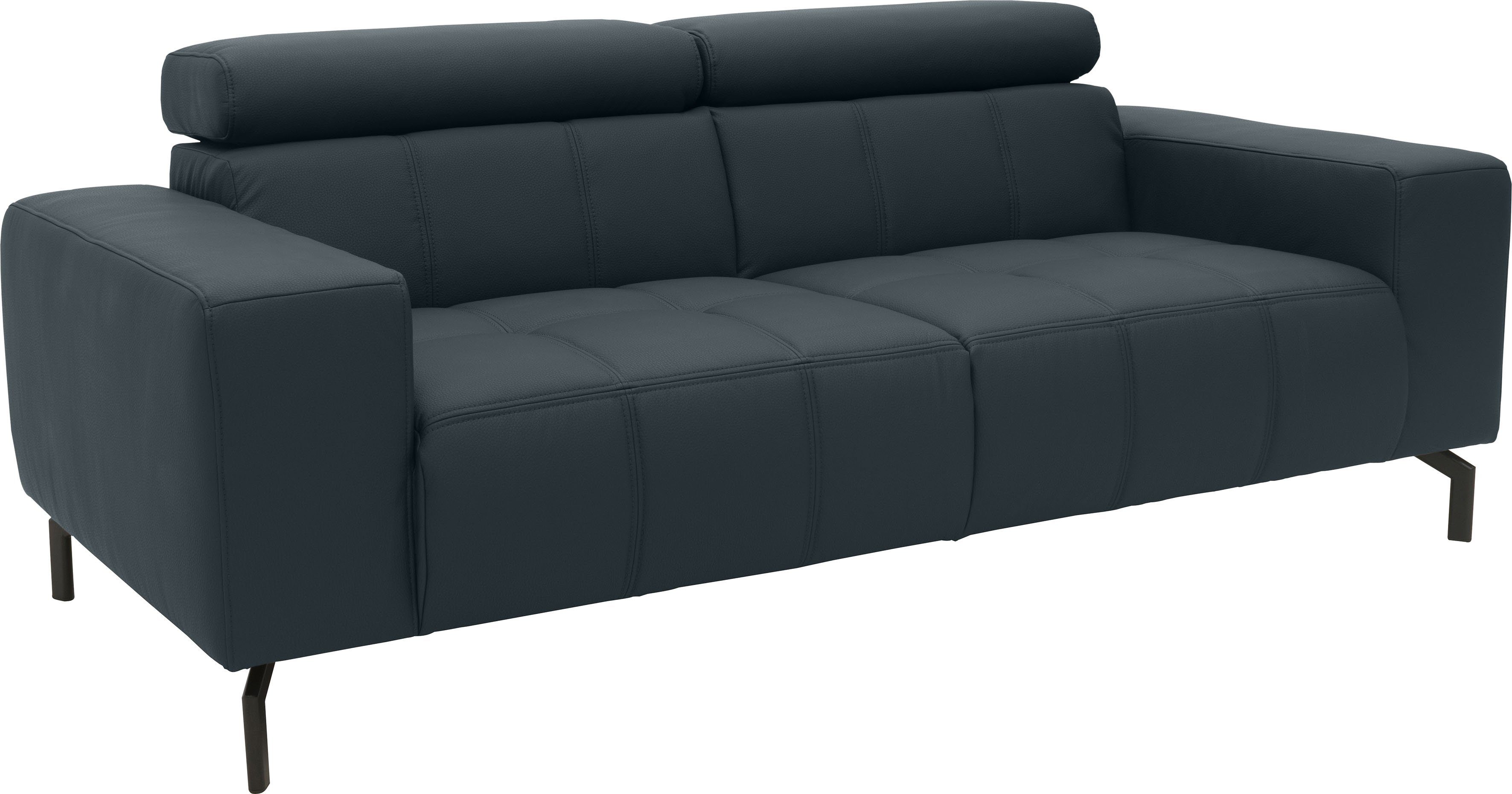 DOMO collection 2-zitsbank Cunelli zeitlos und elegant, moderne Sitznähte als Designelement,