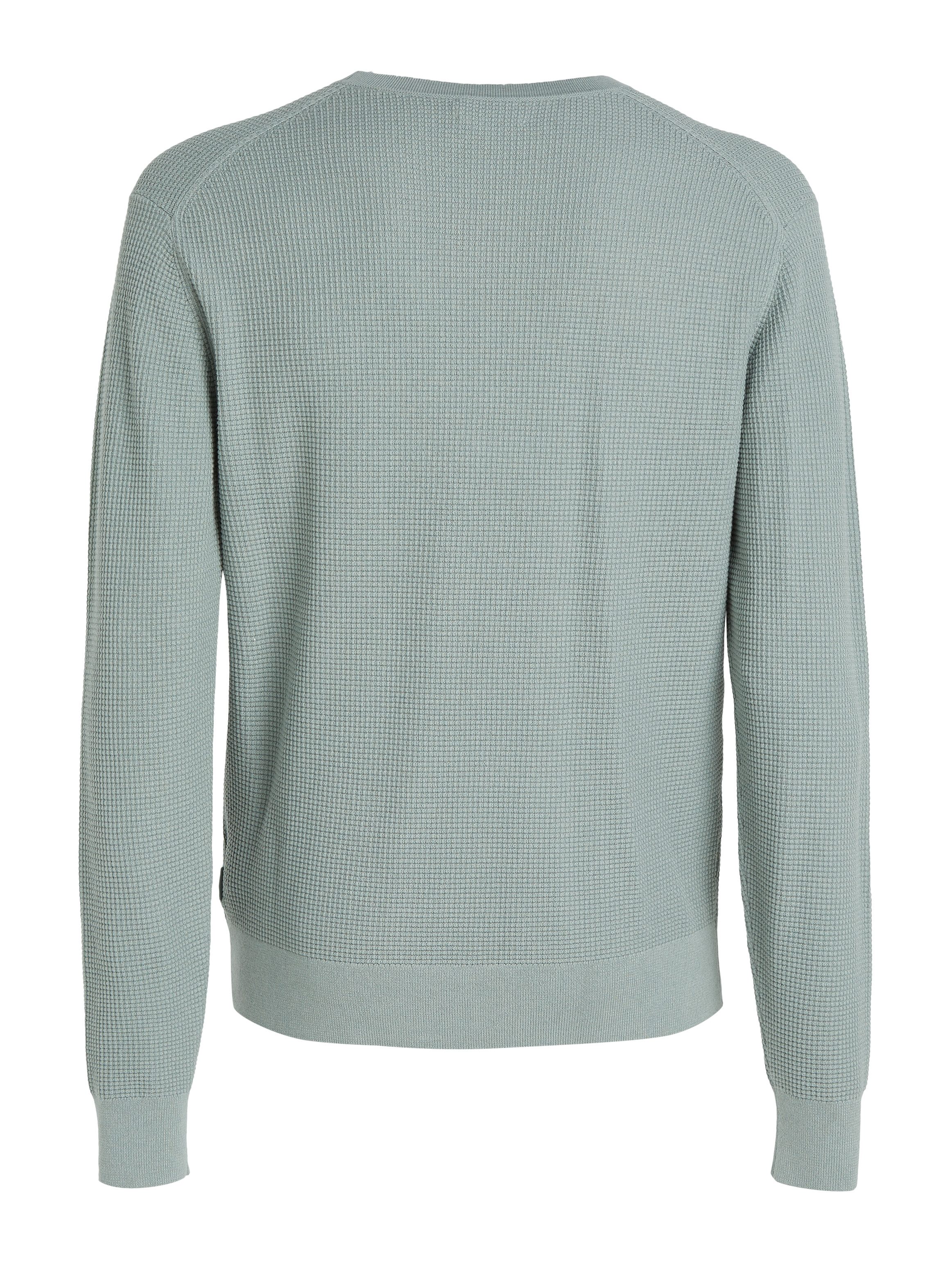 Calvin Klein Trui met ronde hals WAFFLE STRUCTURE SWEATER