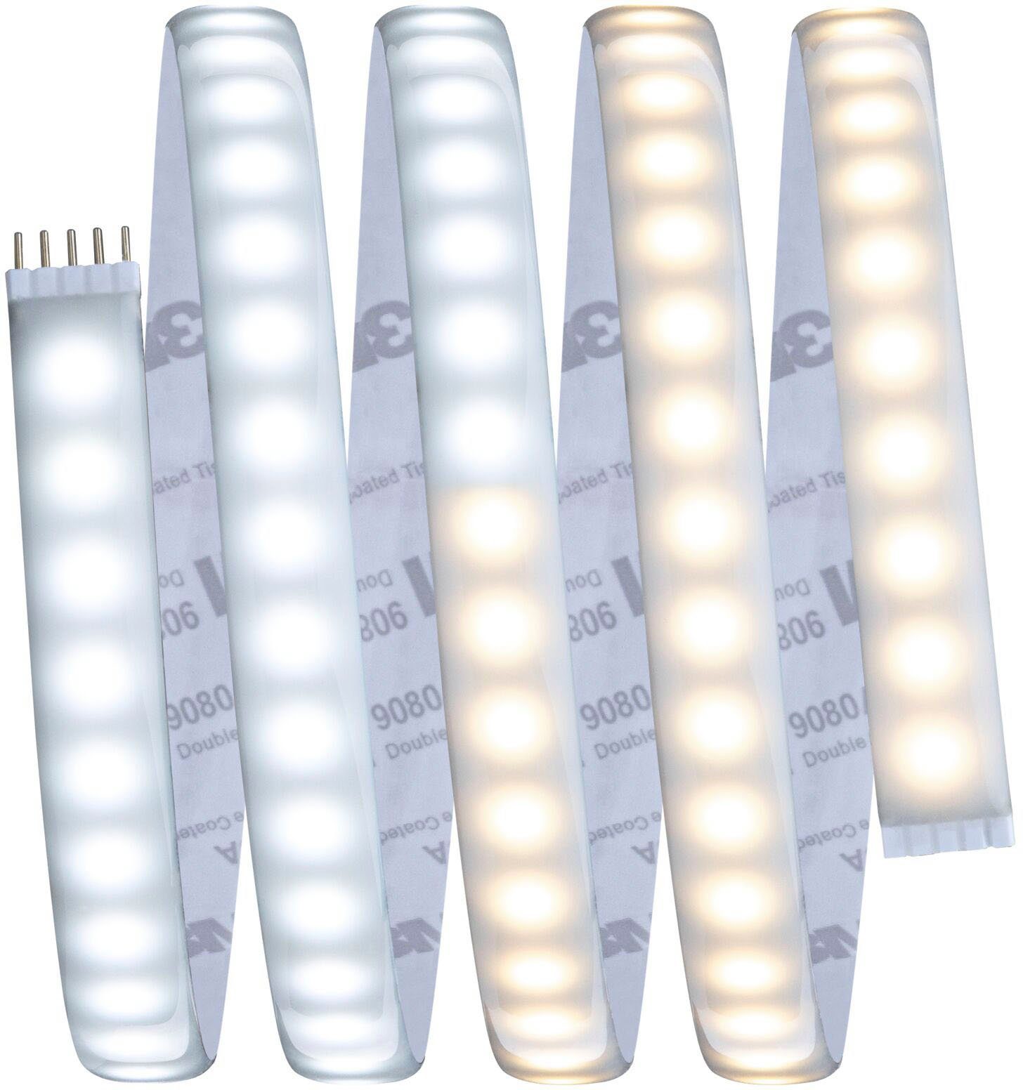 Paulmann Led-strepen MaxLED1000 Basisset 1,5m IP44 Deksel 2700-6500K 17W 230/24V 40VA zilverkleur