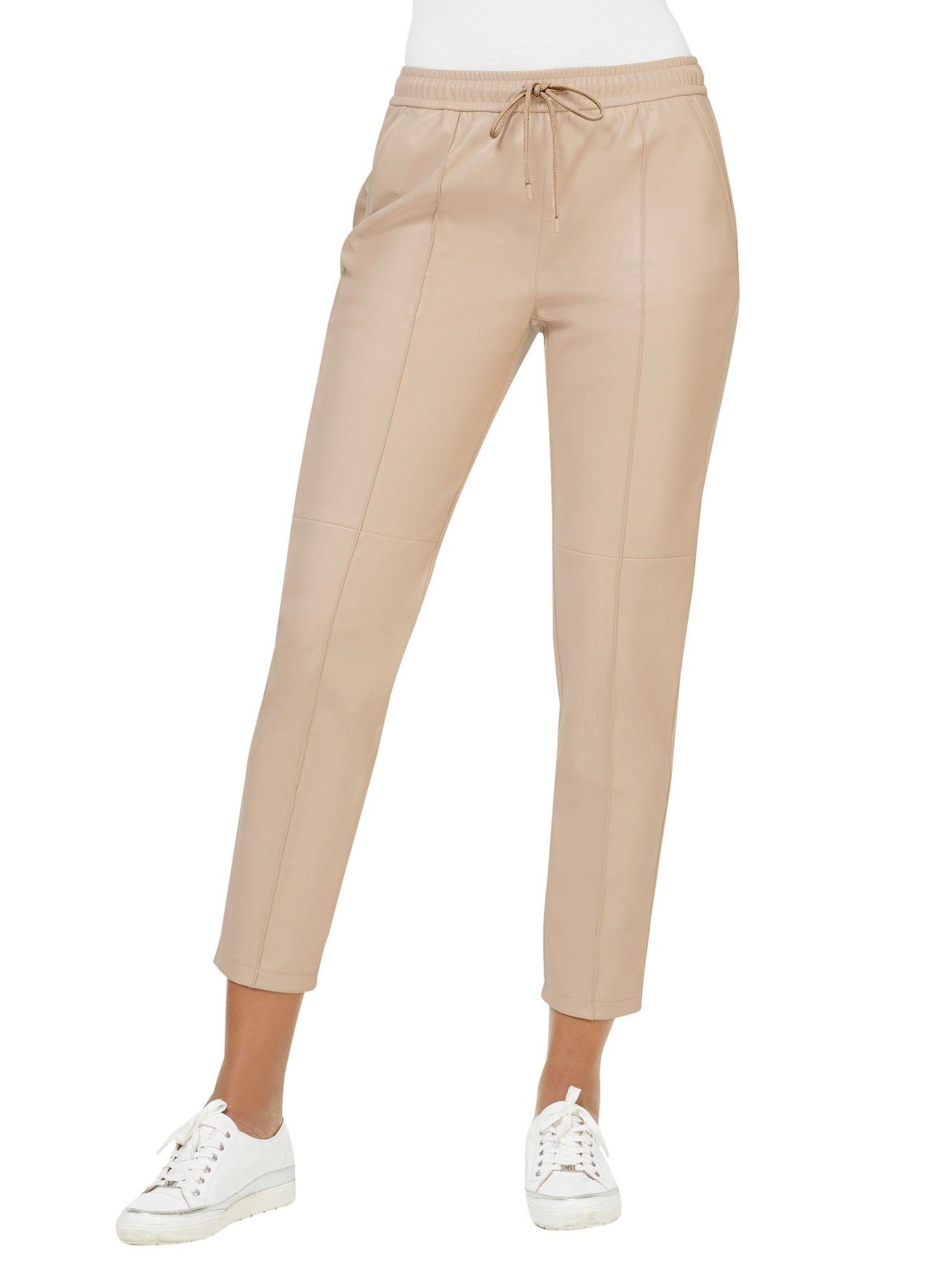 Creation L Imitatieleren broek dames imitatieleren broeken maat 40 bruin