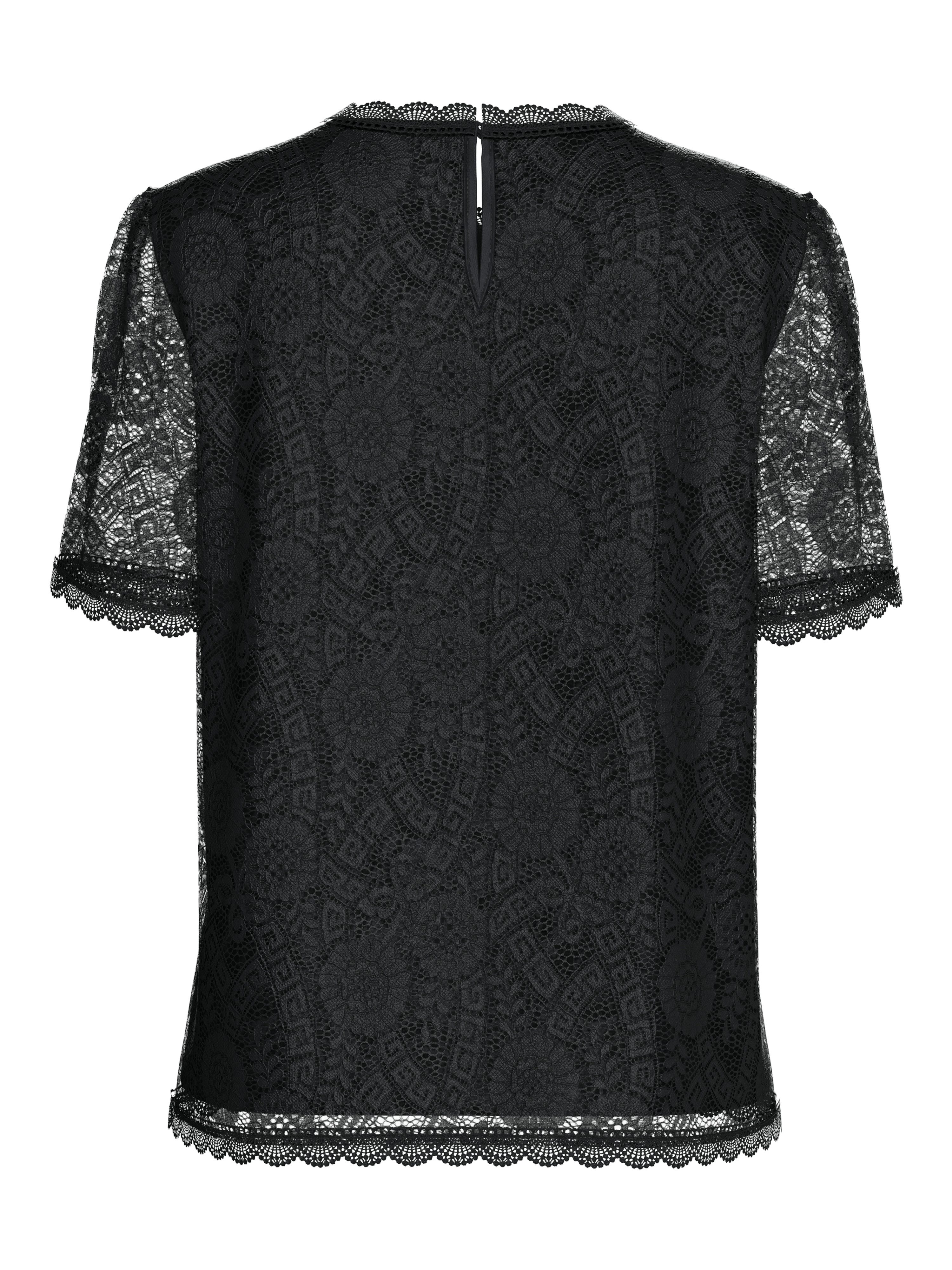 pieces Kanten shirt PCOLLINE SS LACE TOP WVN NOOS