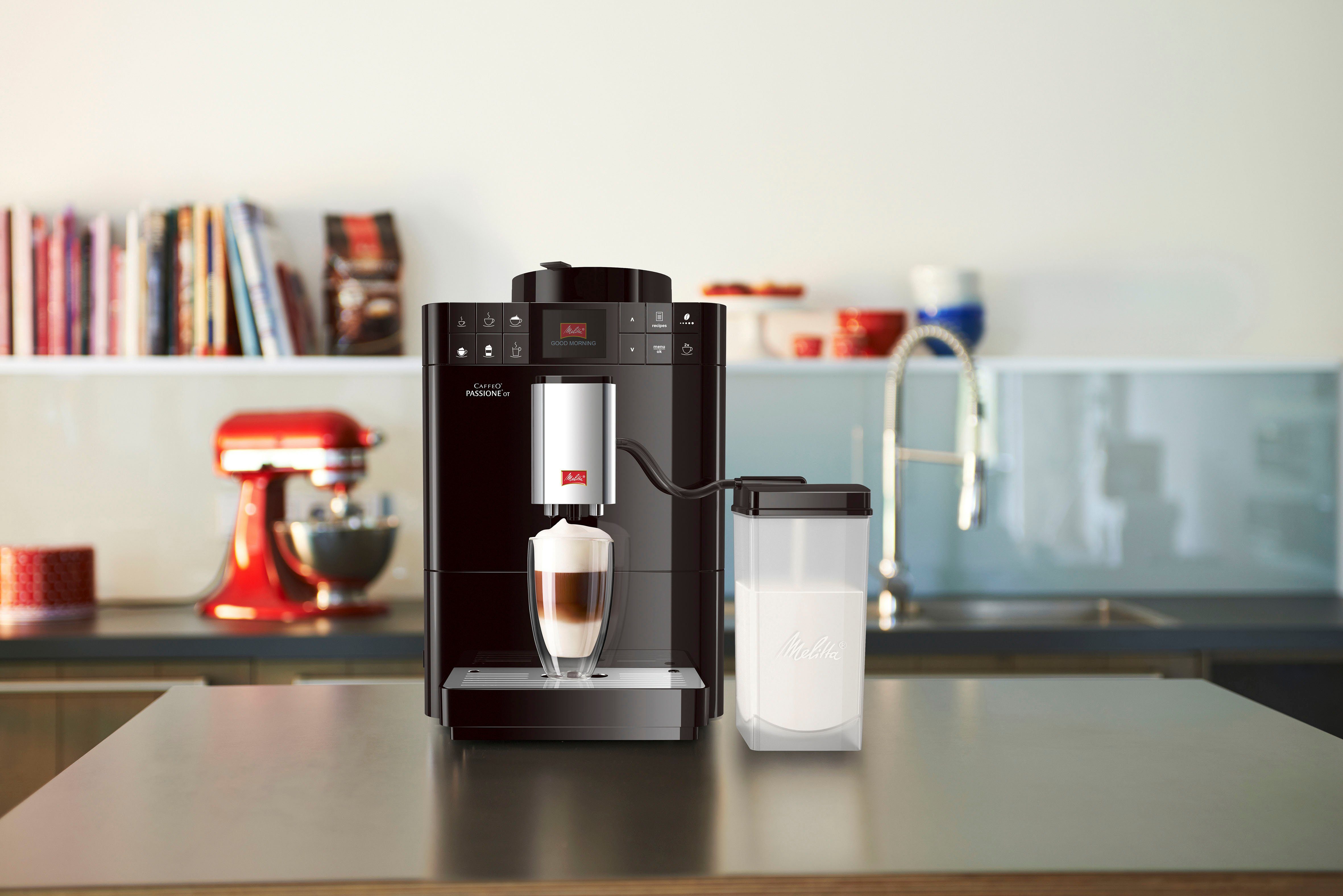 Melitta Volautomatisch koffiezetapparaat Passione® One Touch F53/1-101, zilverkleur, One-touch-functie , per kopje precies de juiste hoeveelheid versgemalen bonen