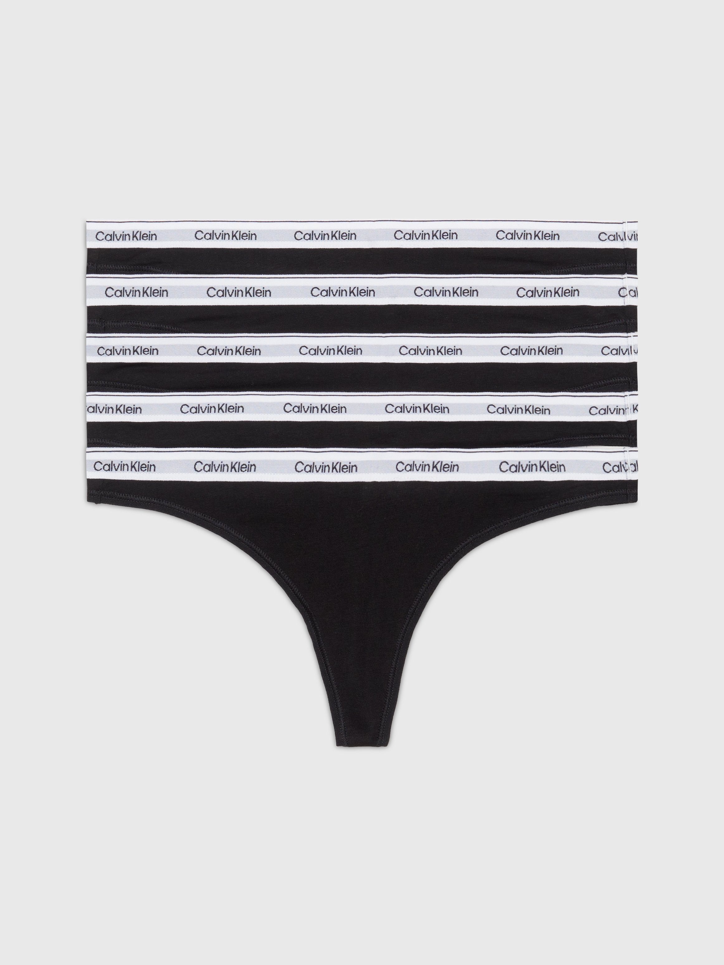 Calvin Klein Underwear String met elastische band met logo in een set van 5 stuks
