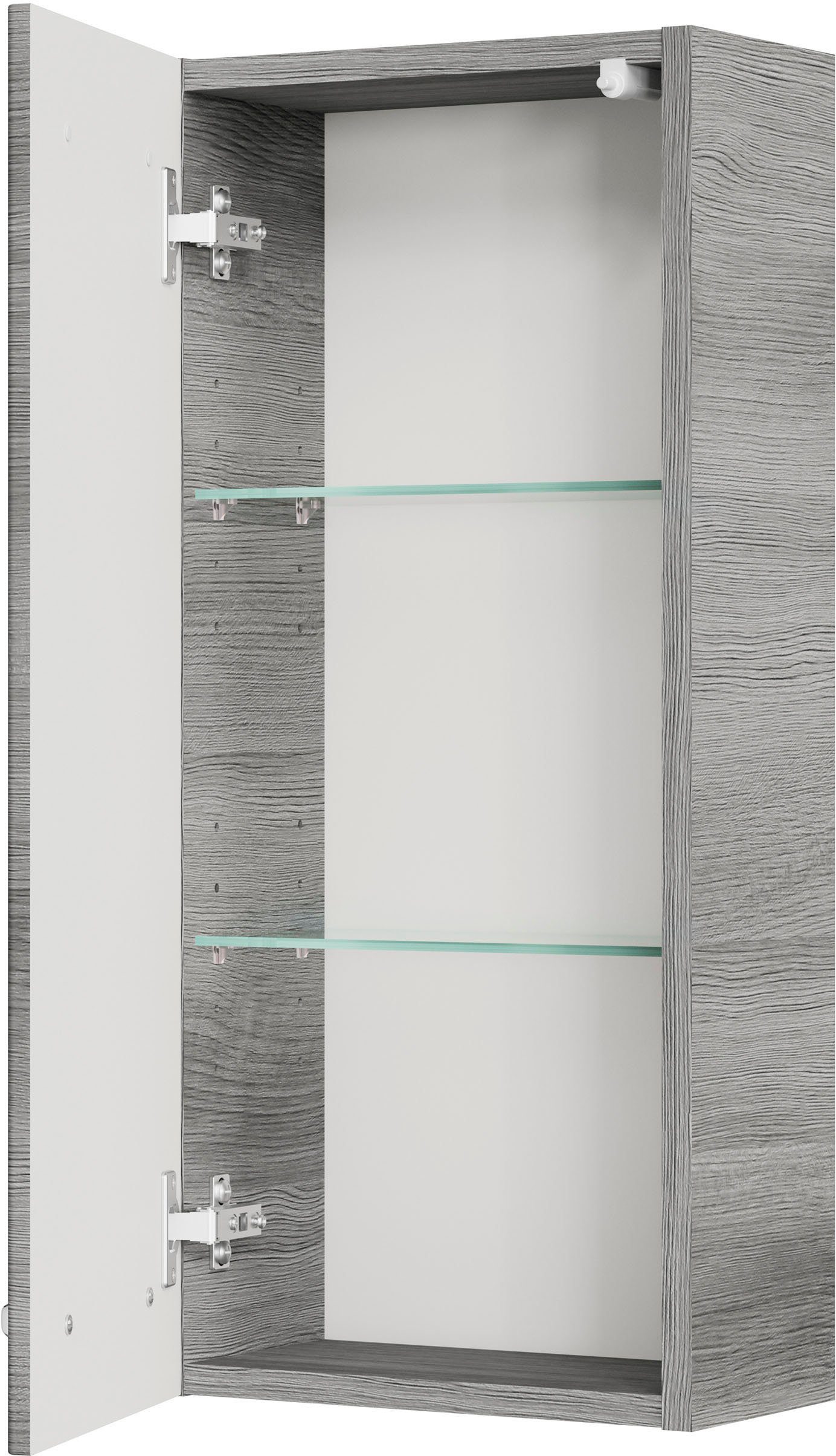 Saphir Badmeubelset Quickset 328 5-delig, met wastafelonderkast, led-spiegelkast (set, 5 stuks)