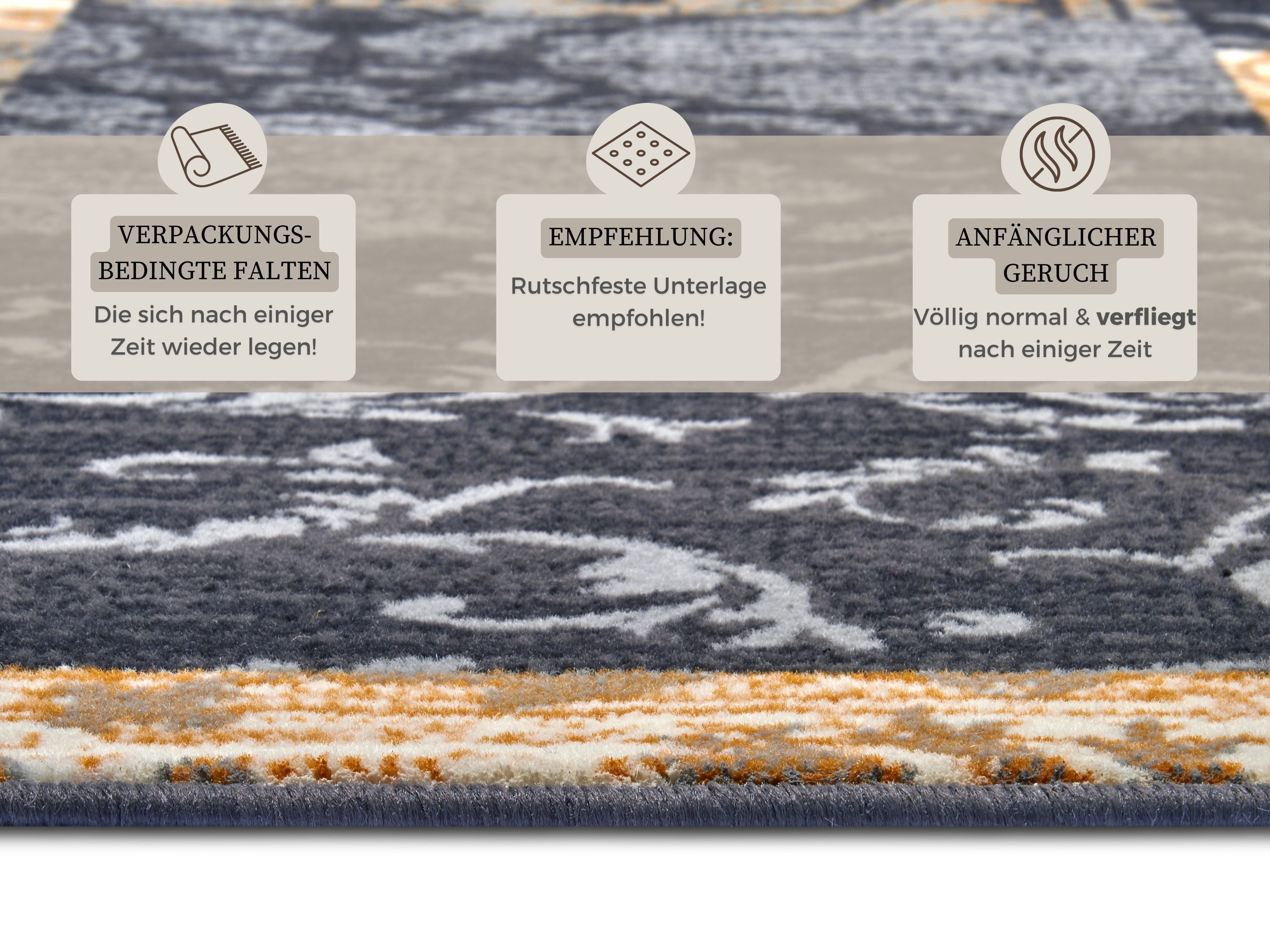 HANSE Home Vloerkleed Bloques Kortpolig, zacht, meerkleurig, woonkamer, slaapkamer, eetkamer