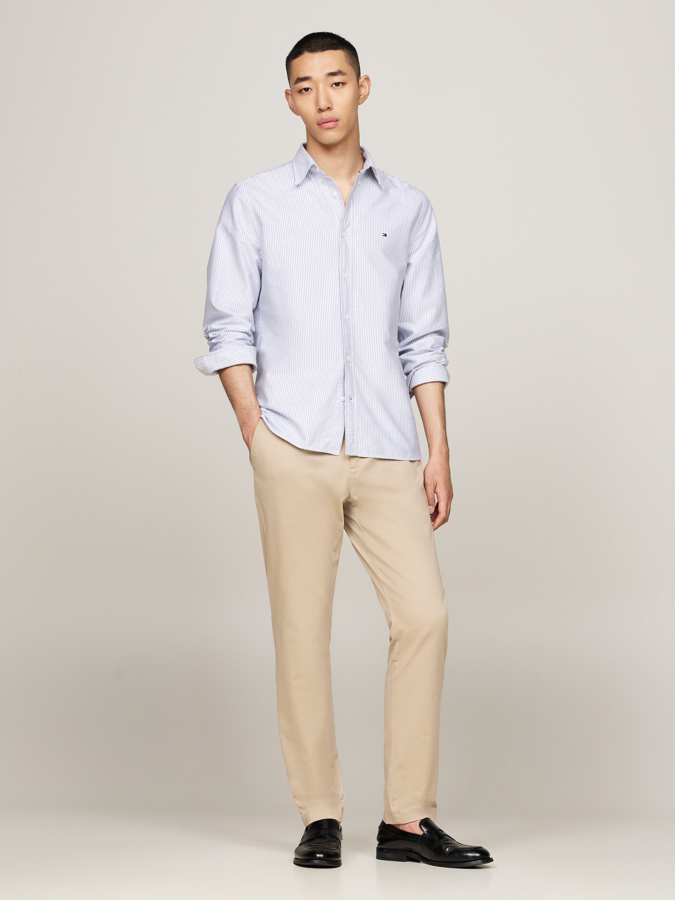 Tommy Hilfiger Overhemd met lange mouwen HERITAGE OXFORD STRIPE RF SHIRT