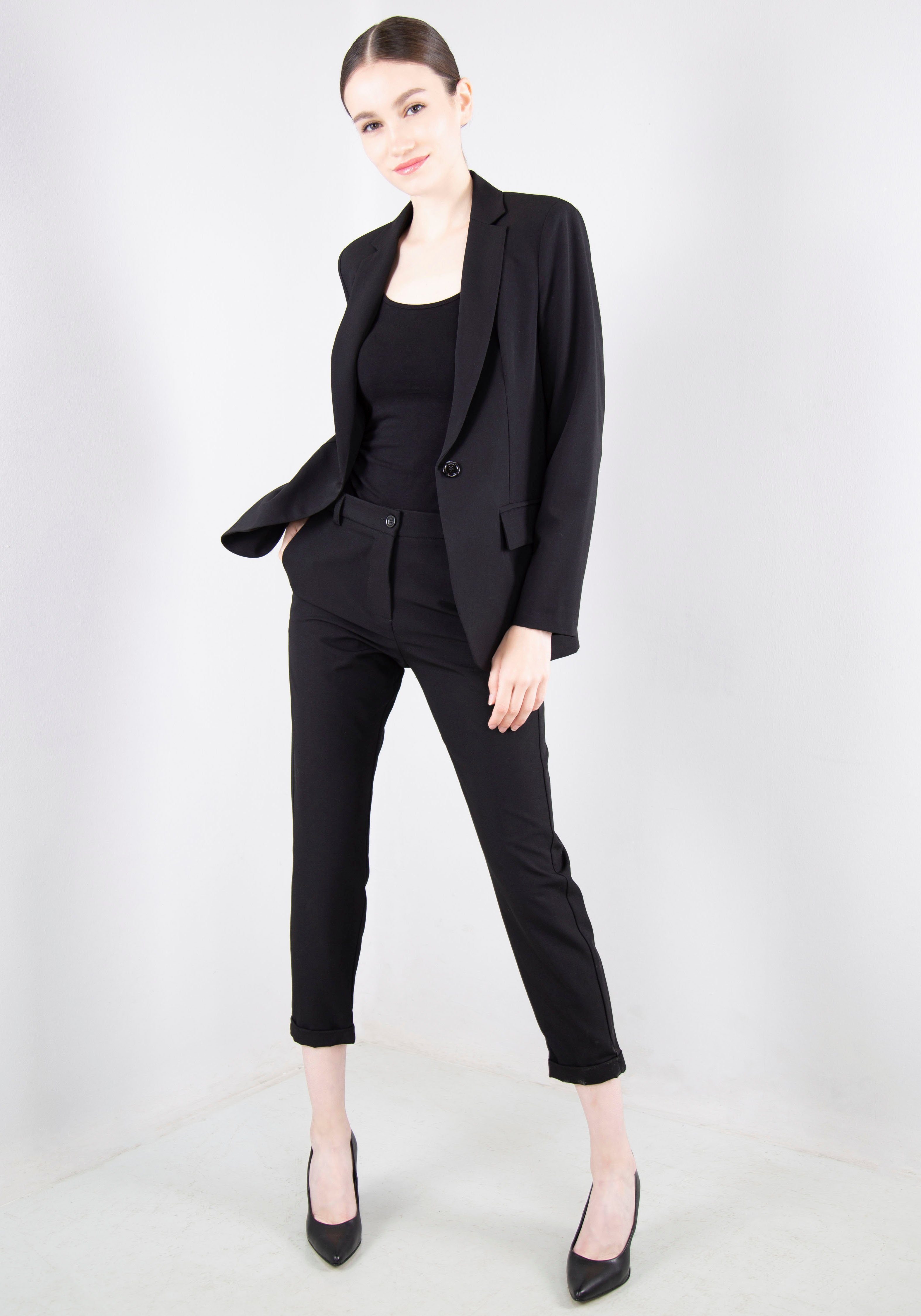IMPERIAL Pantalon IMP-PTA9CD met omslagzoom