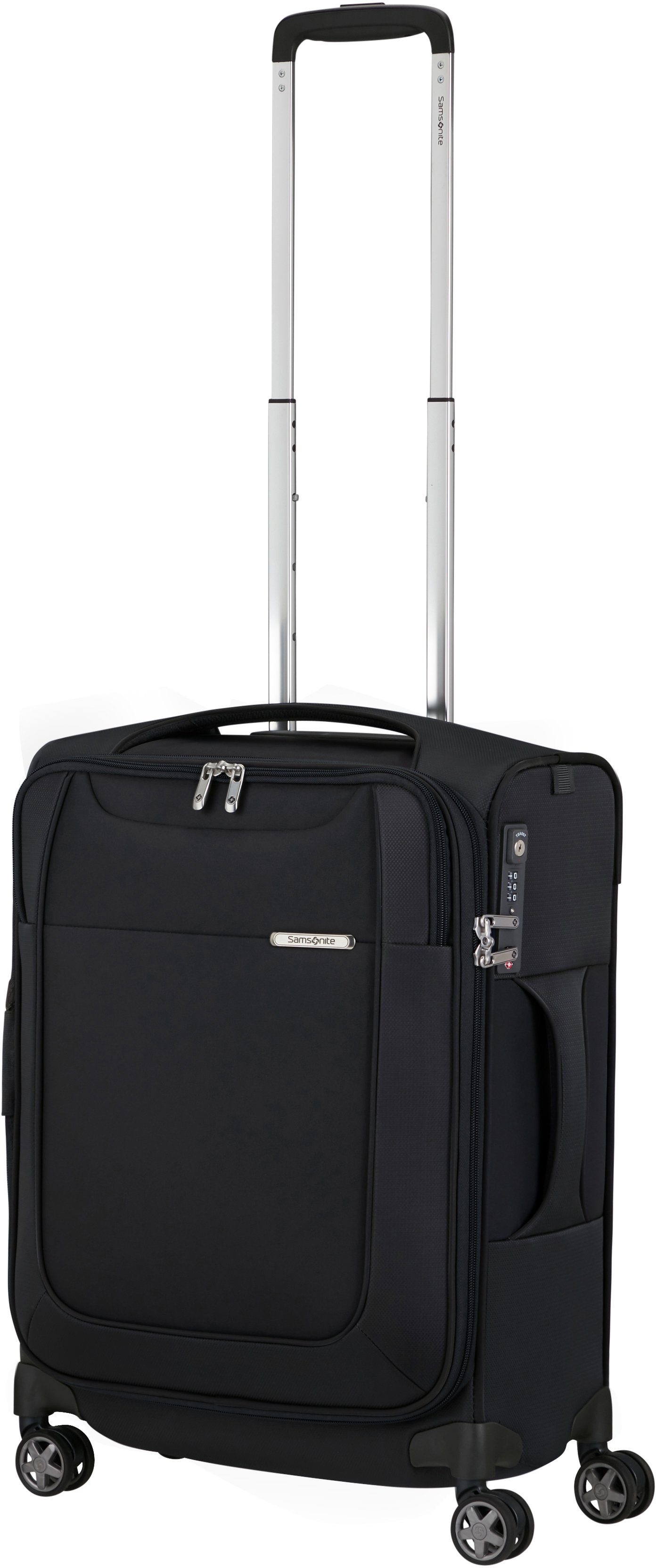 Samsonite Zachte bagage trolley D'LITE Harde koffer reiskoffer TSA-cijferslot in klassiek ontwerp