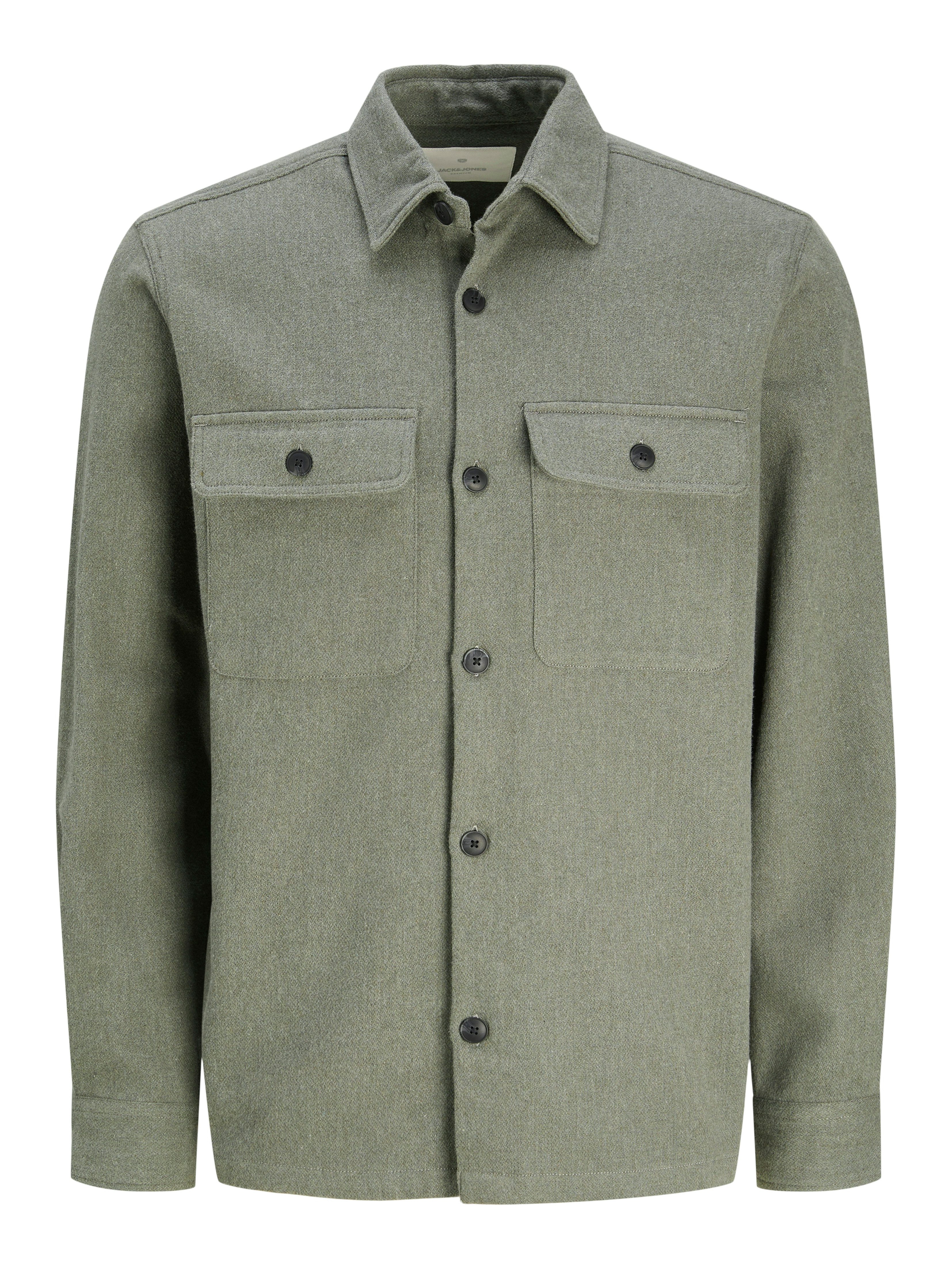 Jack & Jones Overhemd met lange mouwen JPRRAYMOND MELANGE SOLID LS OVERSHIRT SN