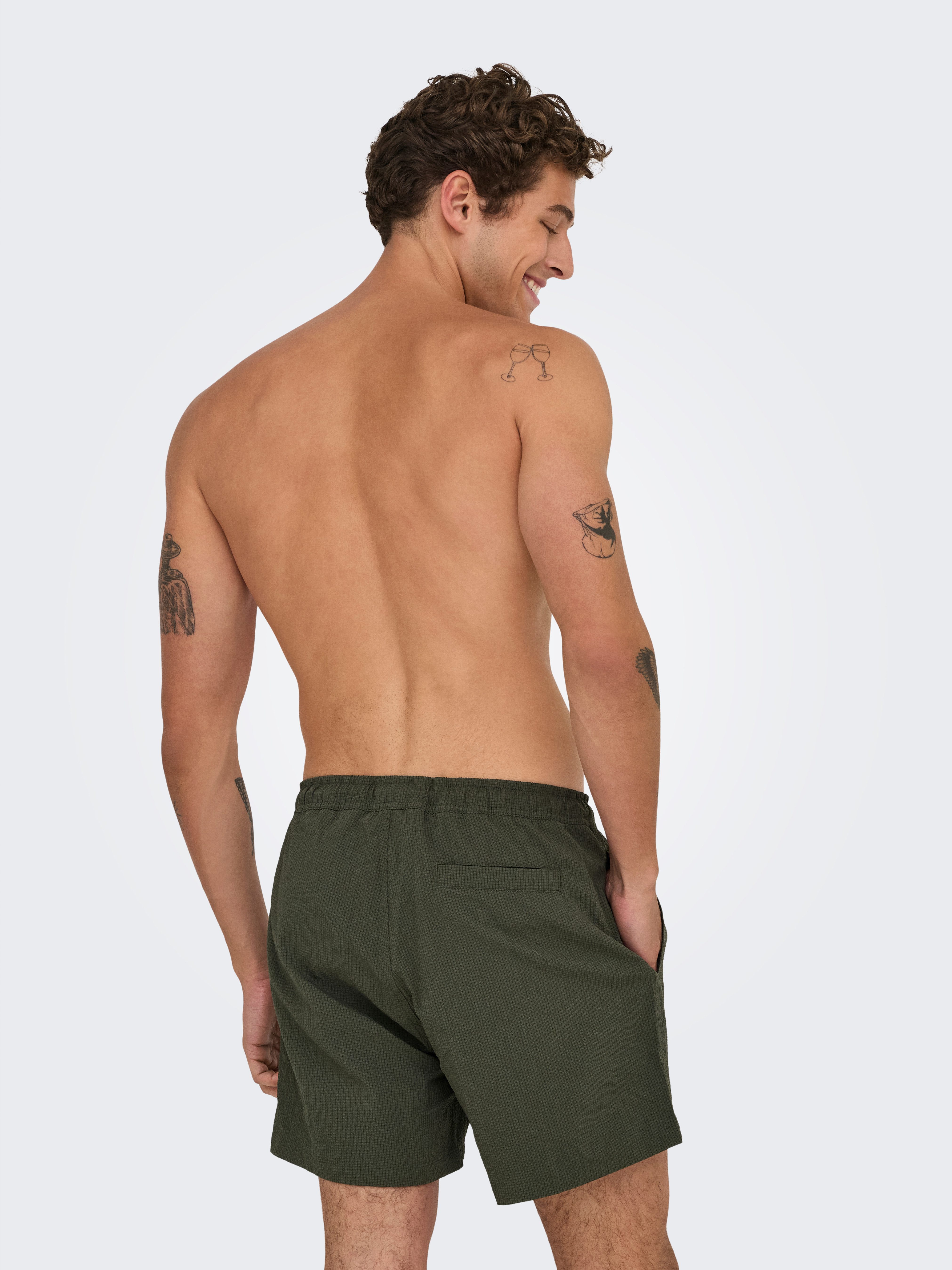 ONLY & SONS Zwemshort ONSTED LIFE SOLID SEERSUCKER SWIM NOOS